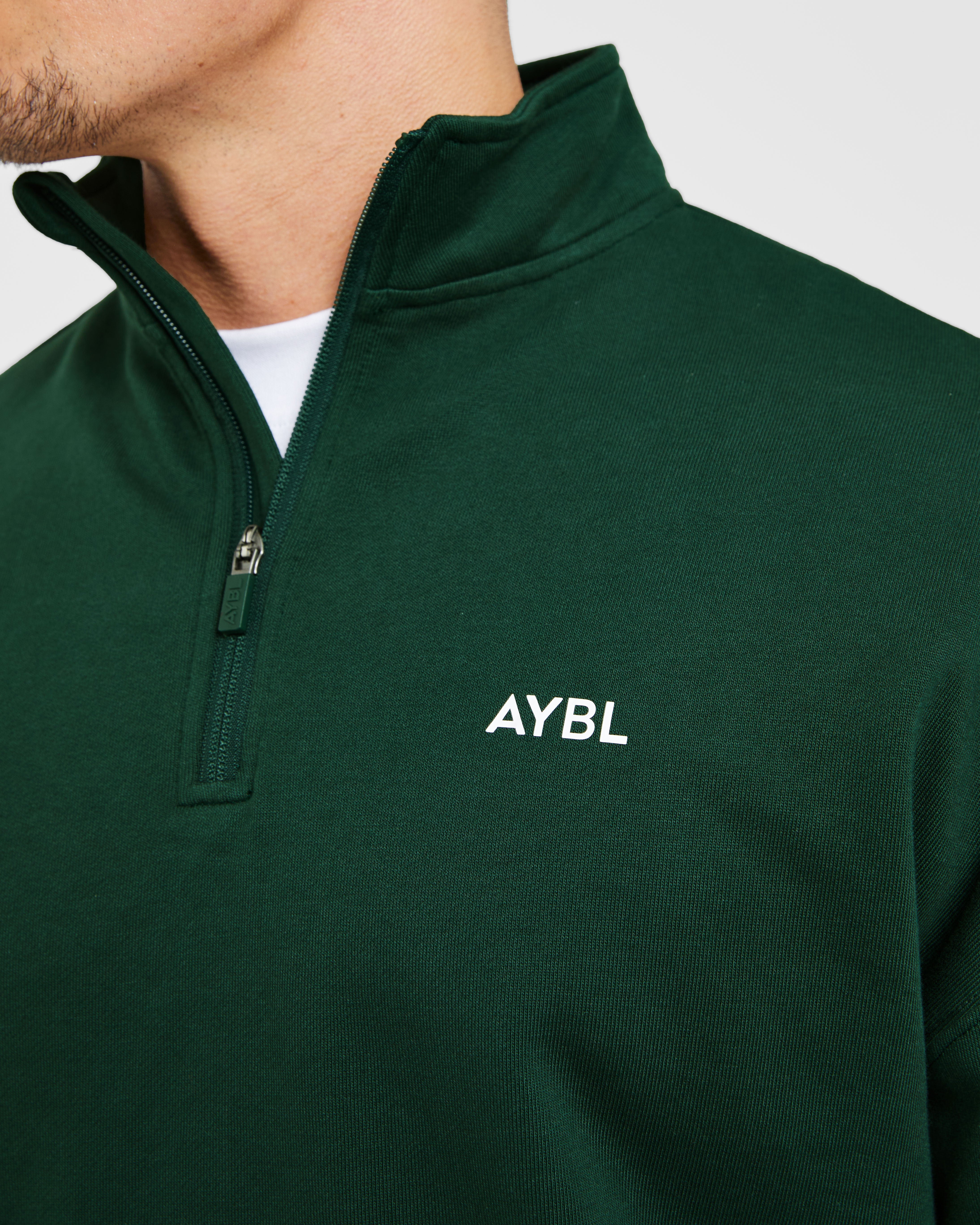 Rebound 1/4 Zip Pullover - Forest Grün