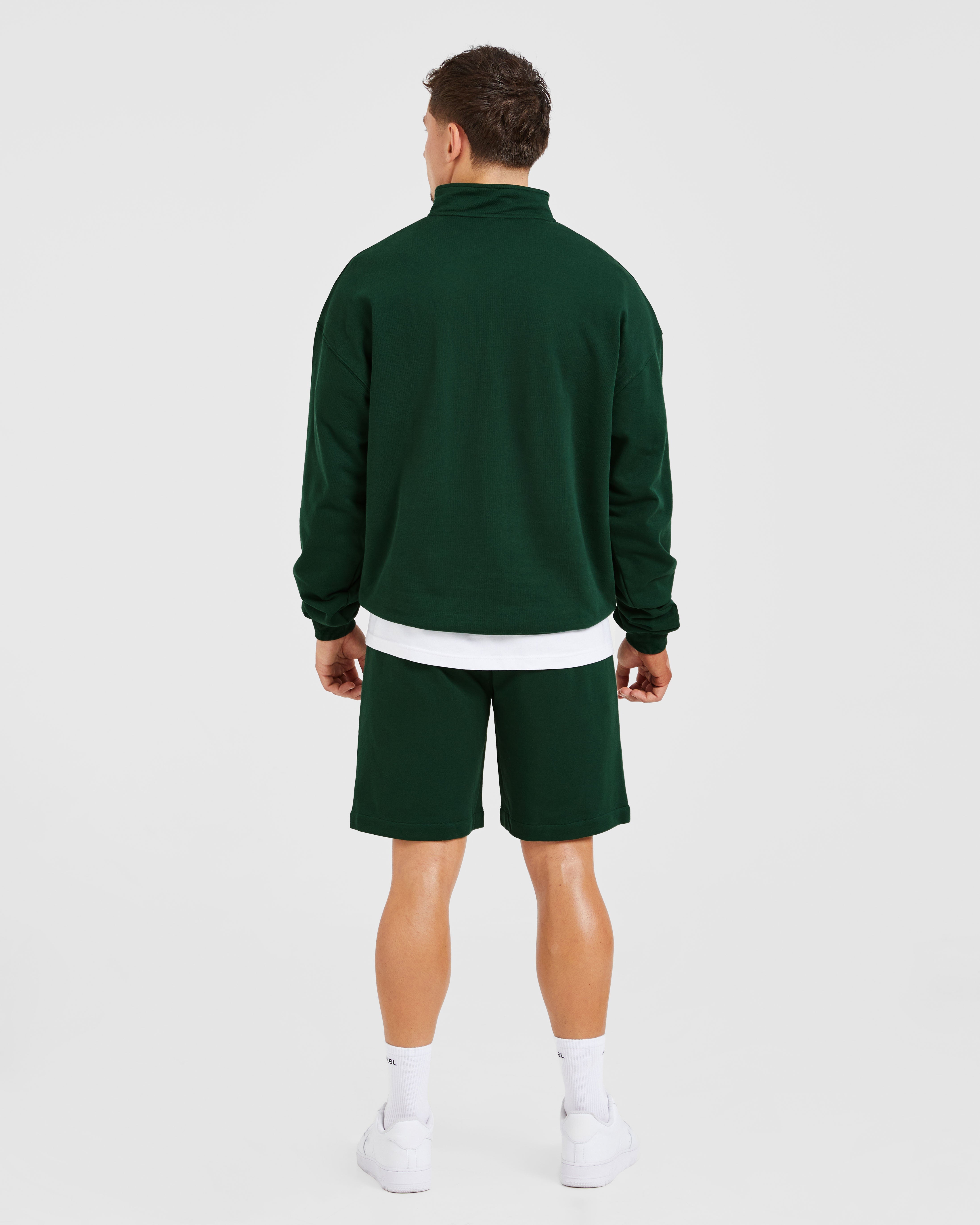 Rebound 1/4 Zip Pullover - Forest Grün