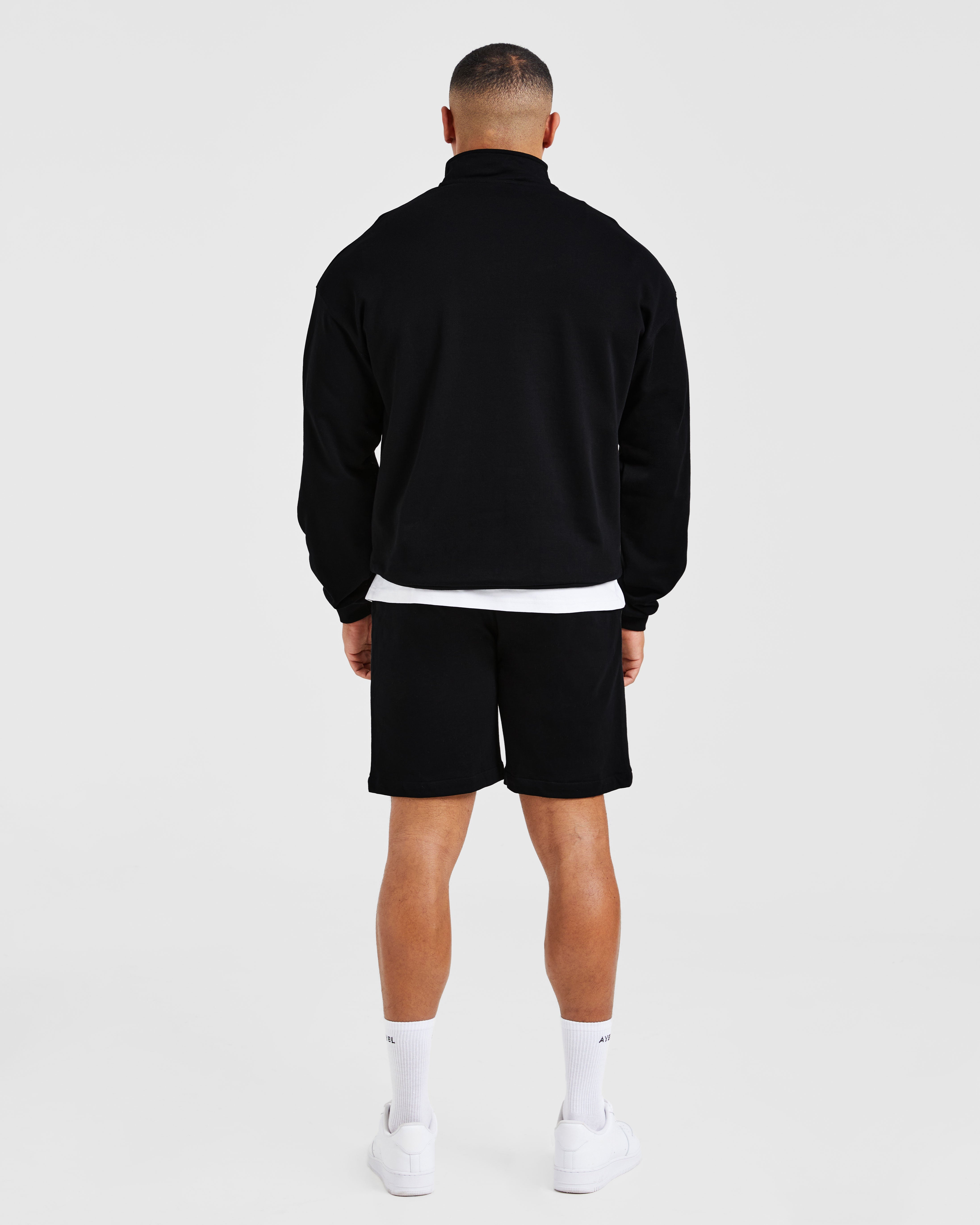 Rebound 1/4 Zip Pullover - Schwarz