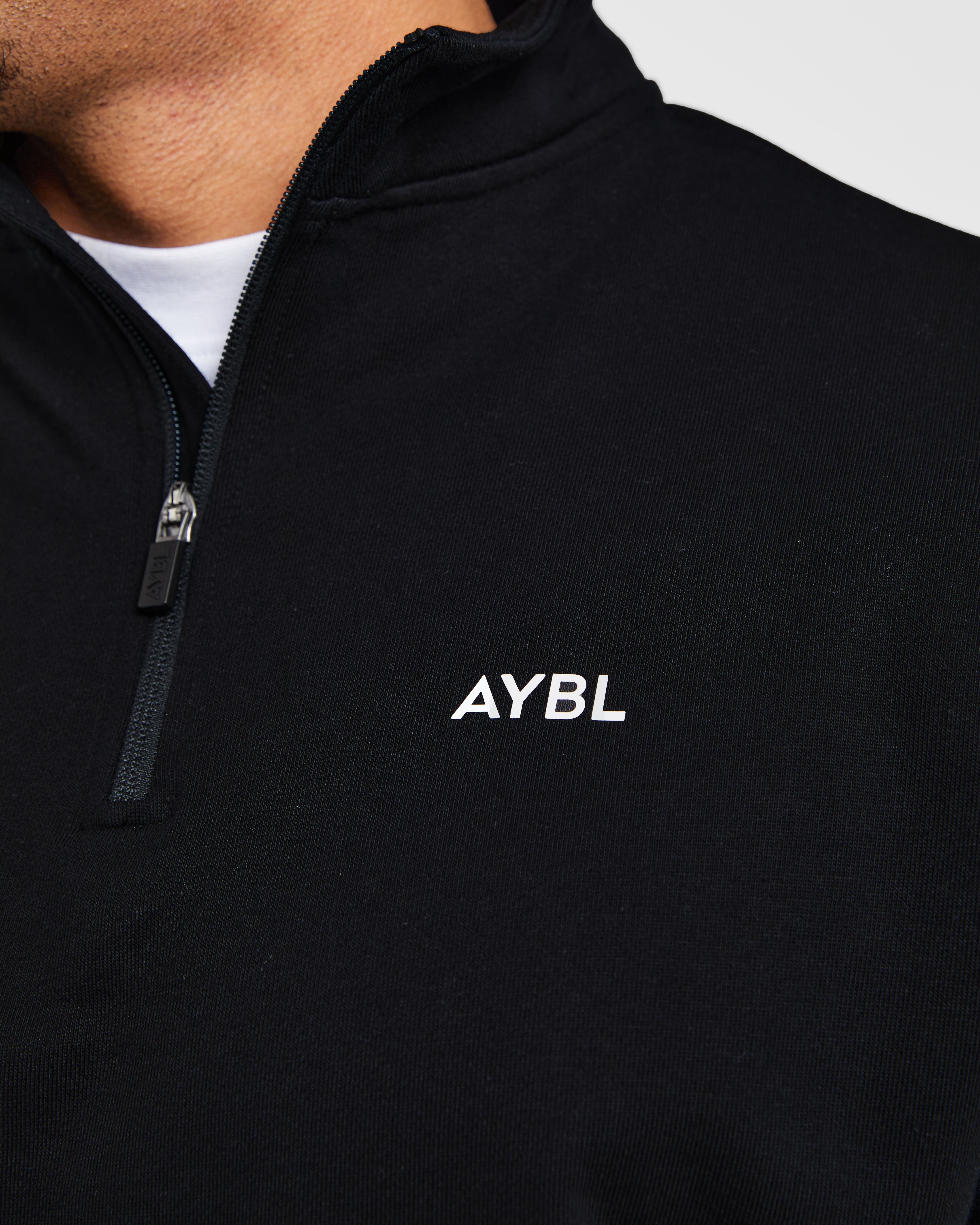 Rebound 1/4 Zip Pullover - Schwarz