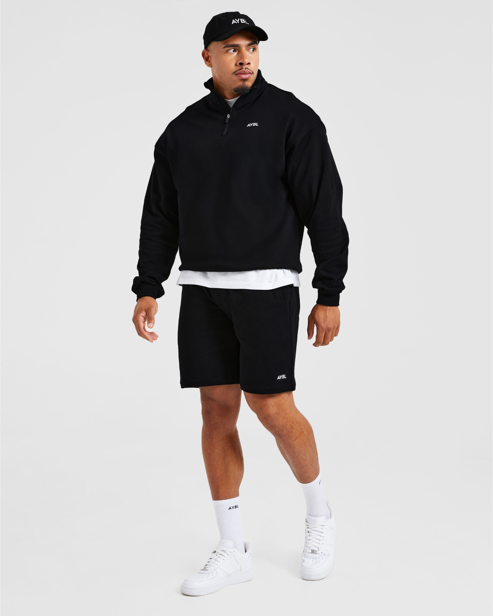 Rebound 1/4 Zip Pullover - Schwarz