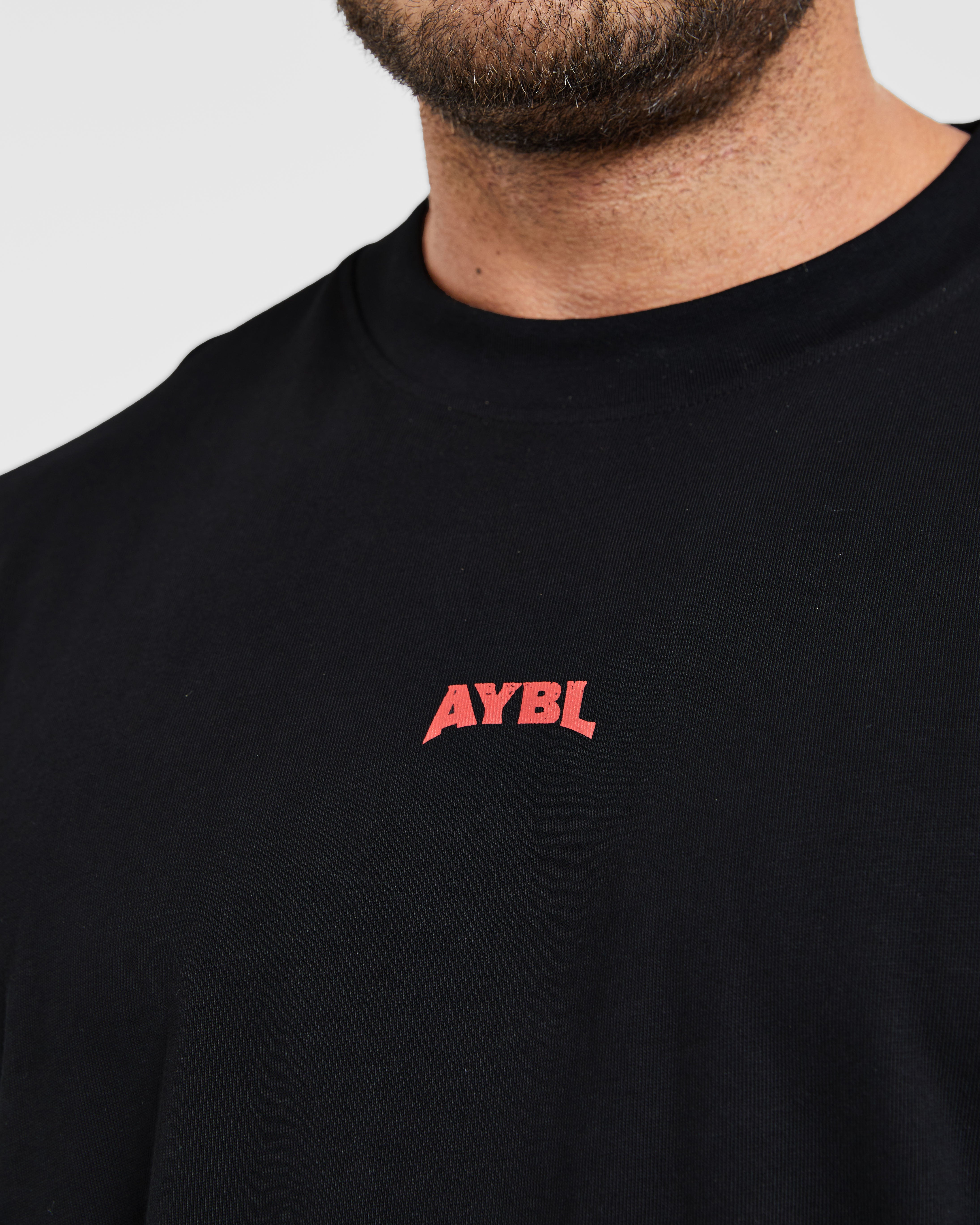 Wesley Vissers X Beyond Limits Oversized T Shirt - Schwarz/Charcoal