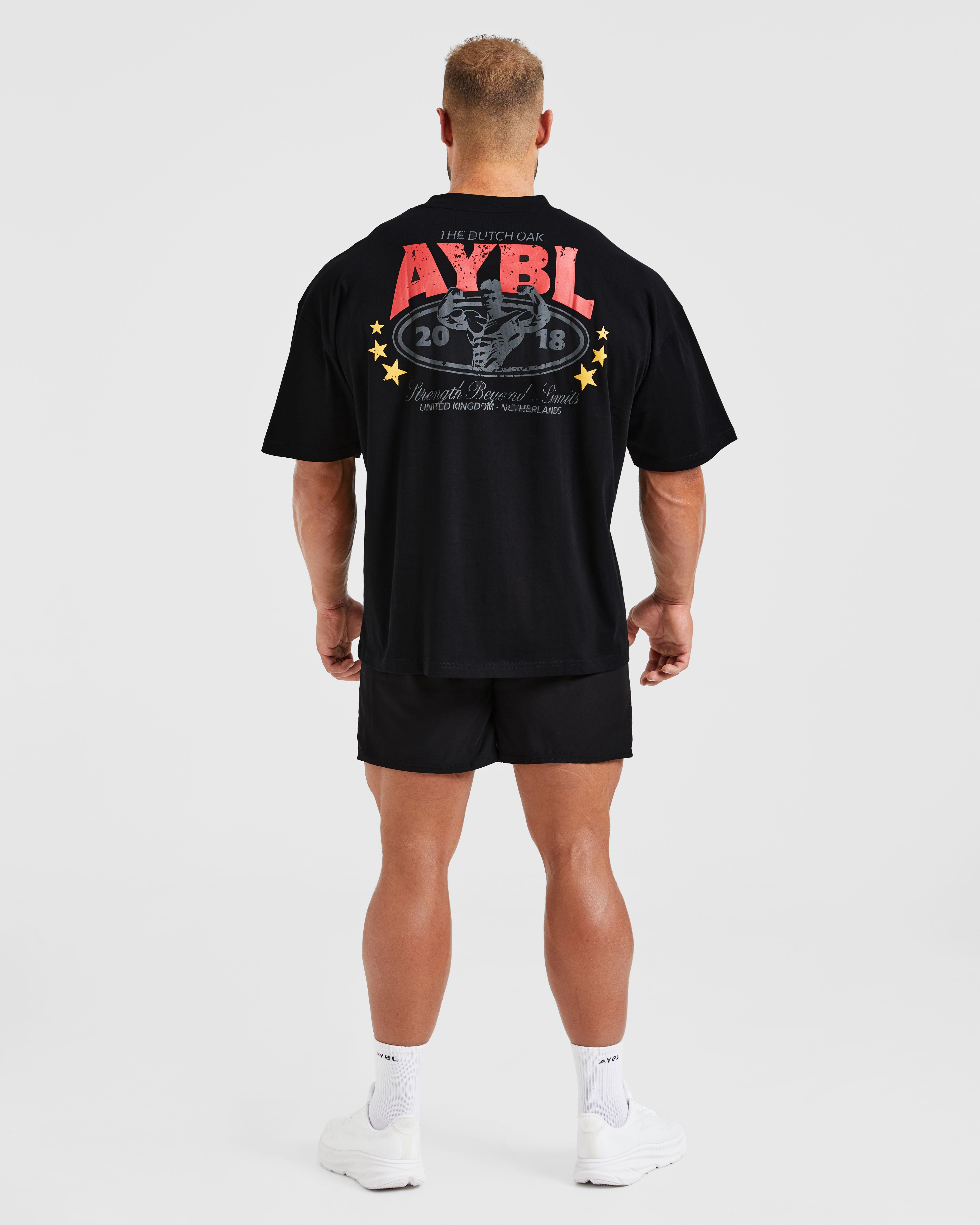 Wesley Vissers X Beyond Limits Oversized T Shirt - Schwarz/Charcoal
