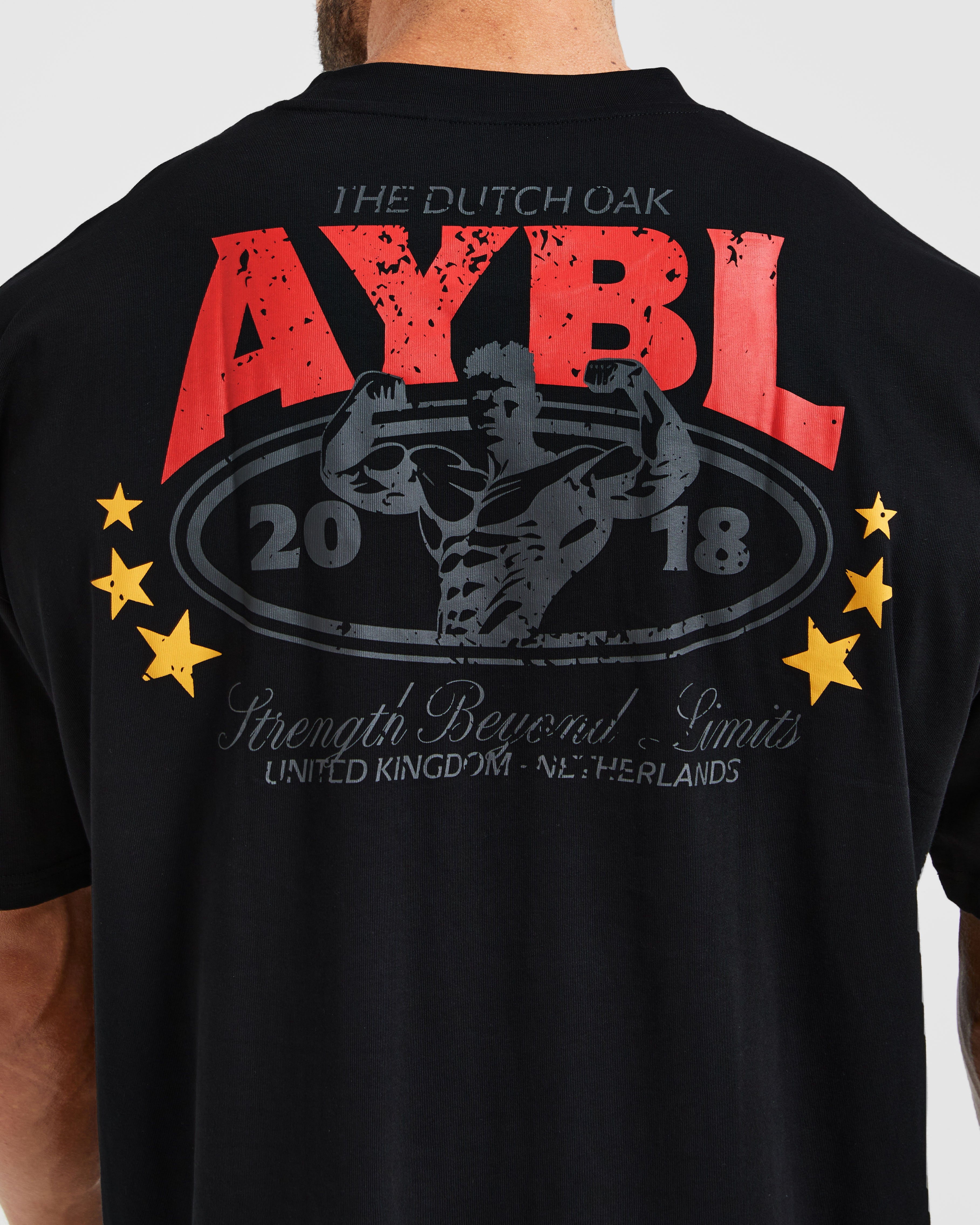 Wesley Vissers X Beyond Limits Oversized T Shirt - Schwarz/Charcoal