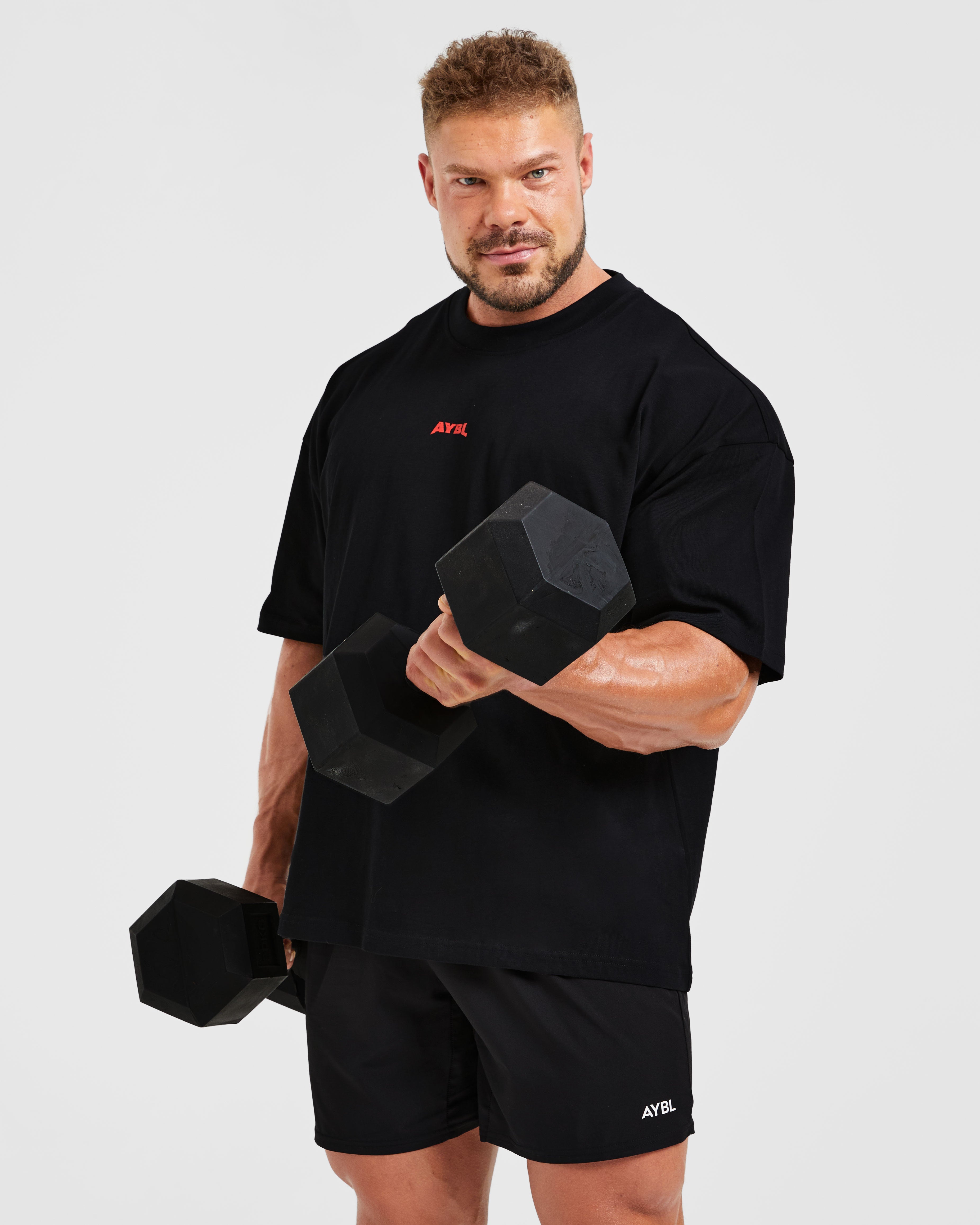 Wesley Vissers X Beyond Limits Oversized T Shirt - Schwarz/Charcoal