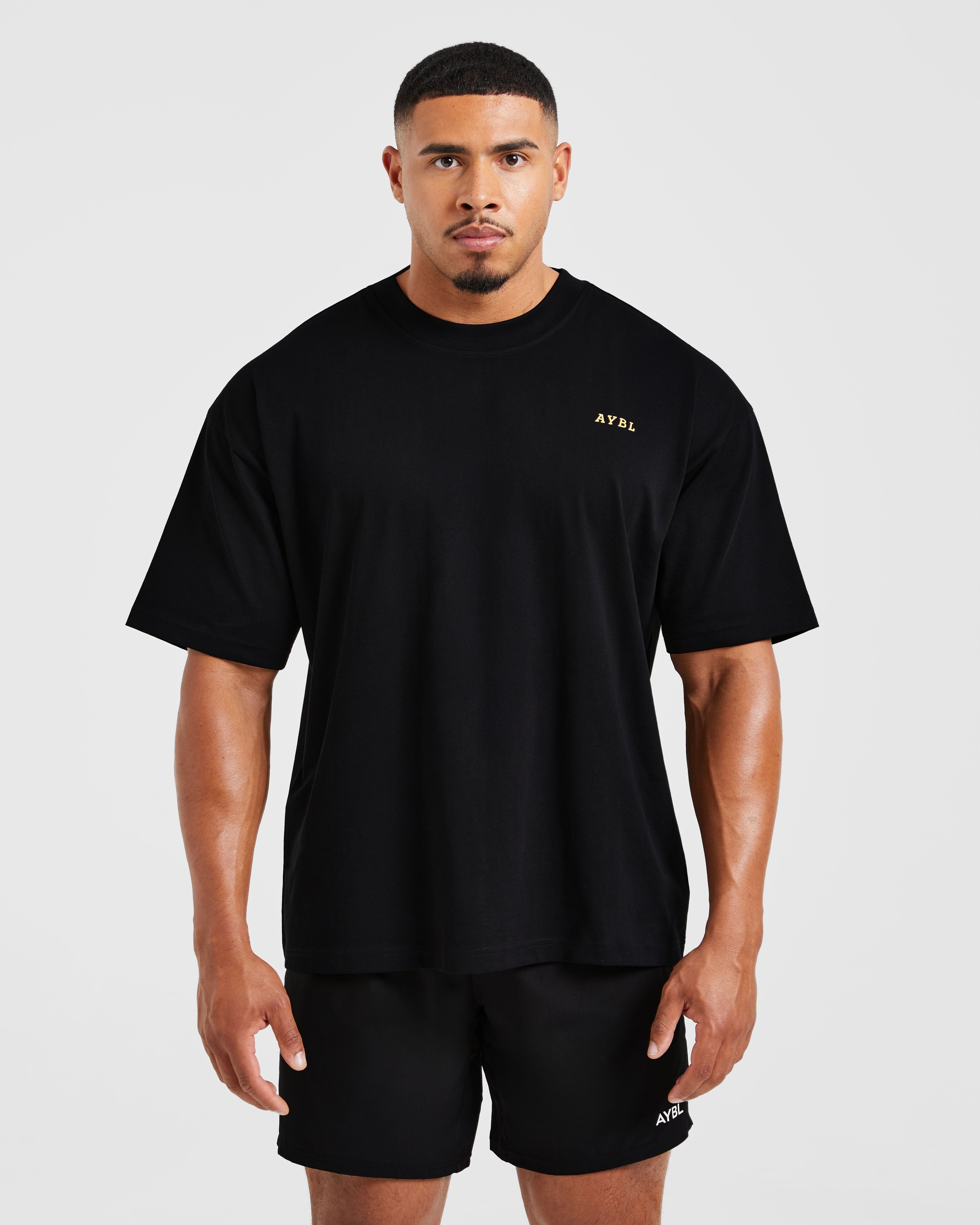 Wesley Vissers X Golden Pump Oversized T Shirt - Schwarz