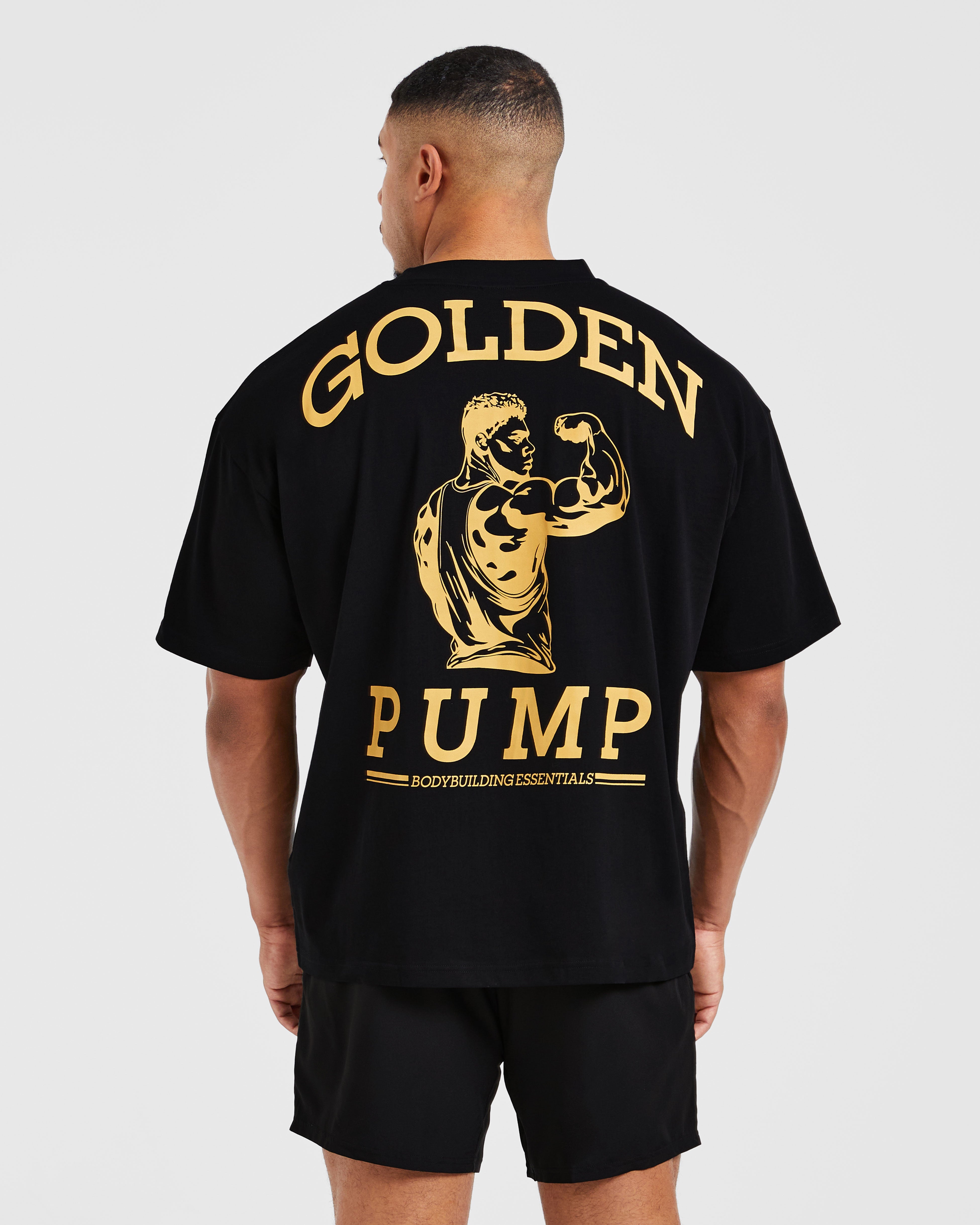 Wesley Vissers X Golden Pump Oversized T Shirt - Schwarz