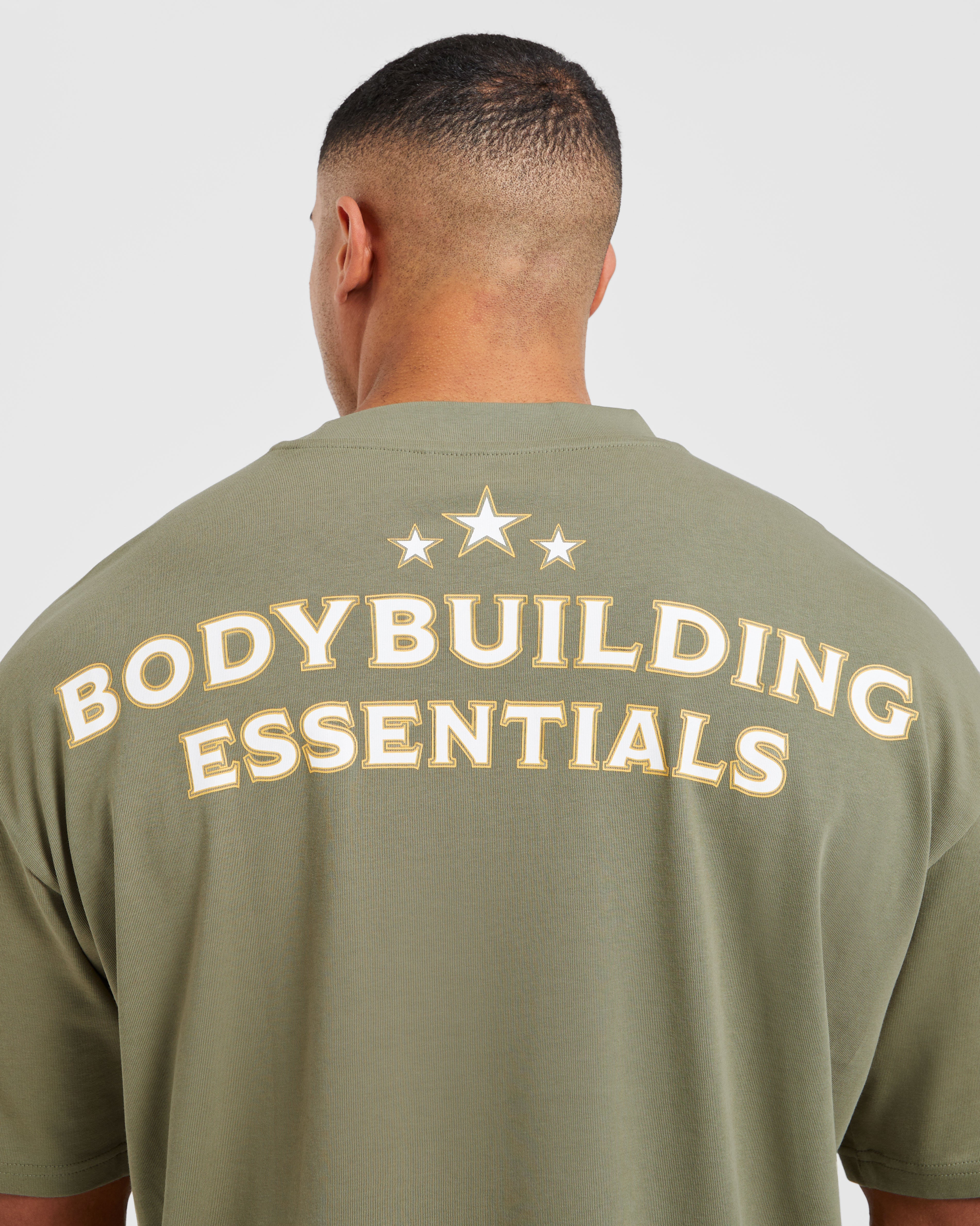 Wesley Vissers X Body Building Essentials Oversized T Shirt - Desert Grün