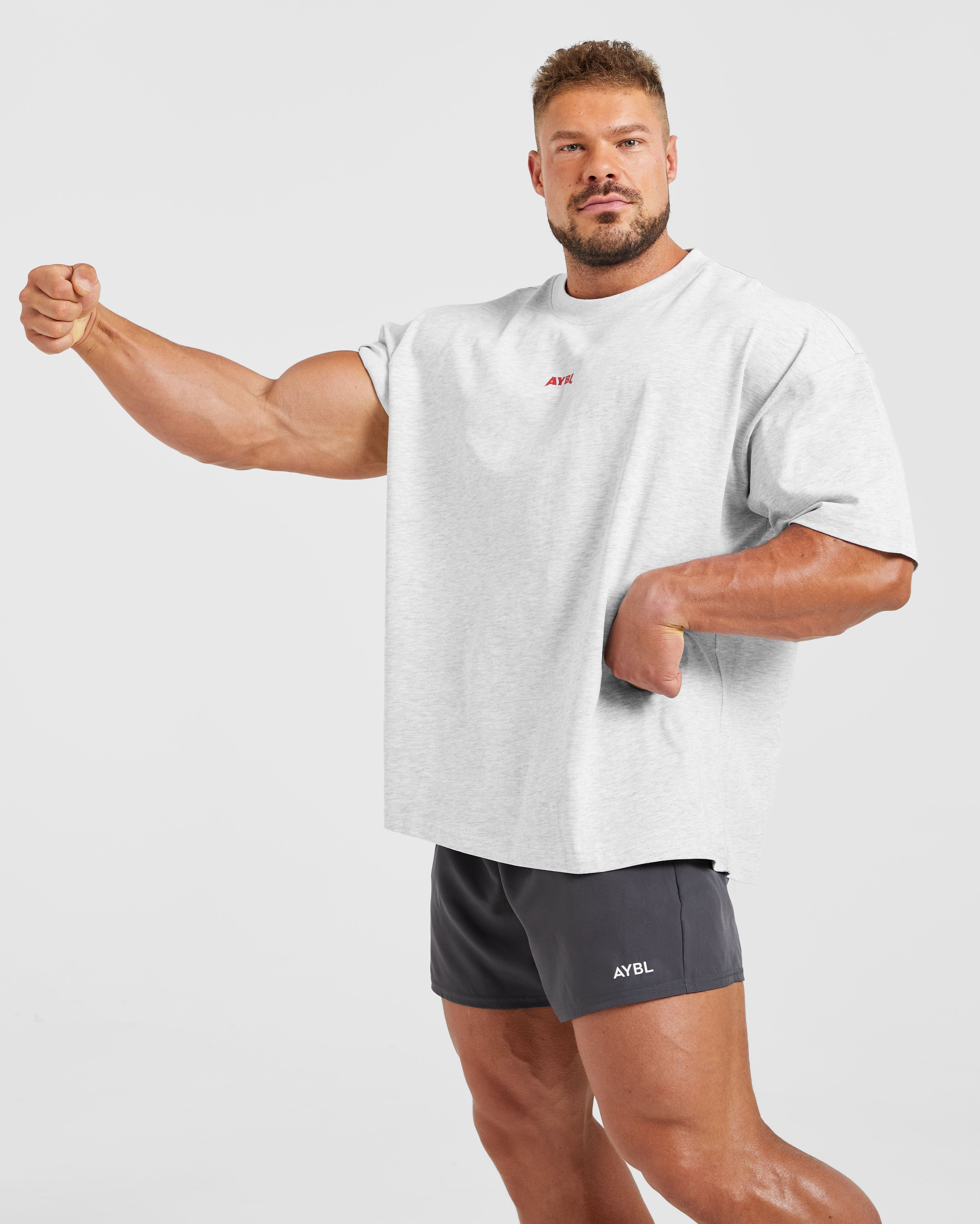 Wesley Vissers X Beyond Limits Oversized T Shirt - Grau Marl
