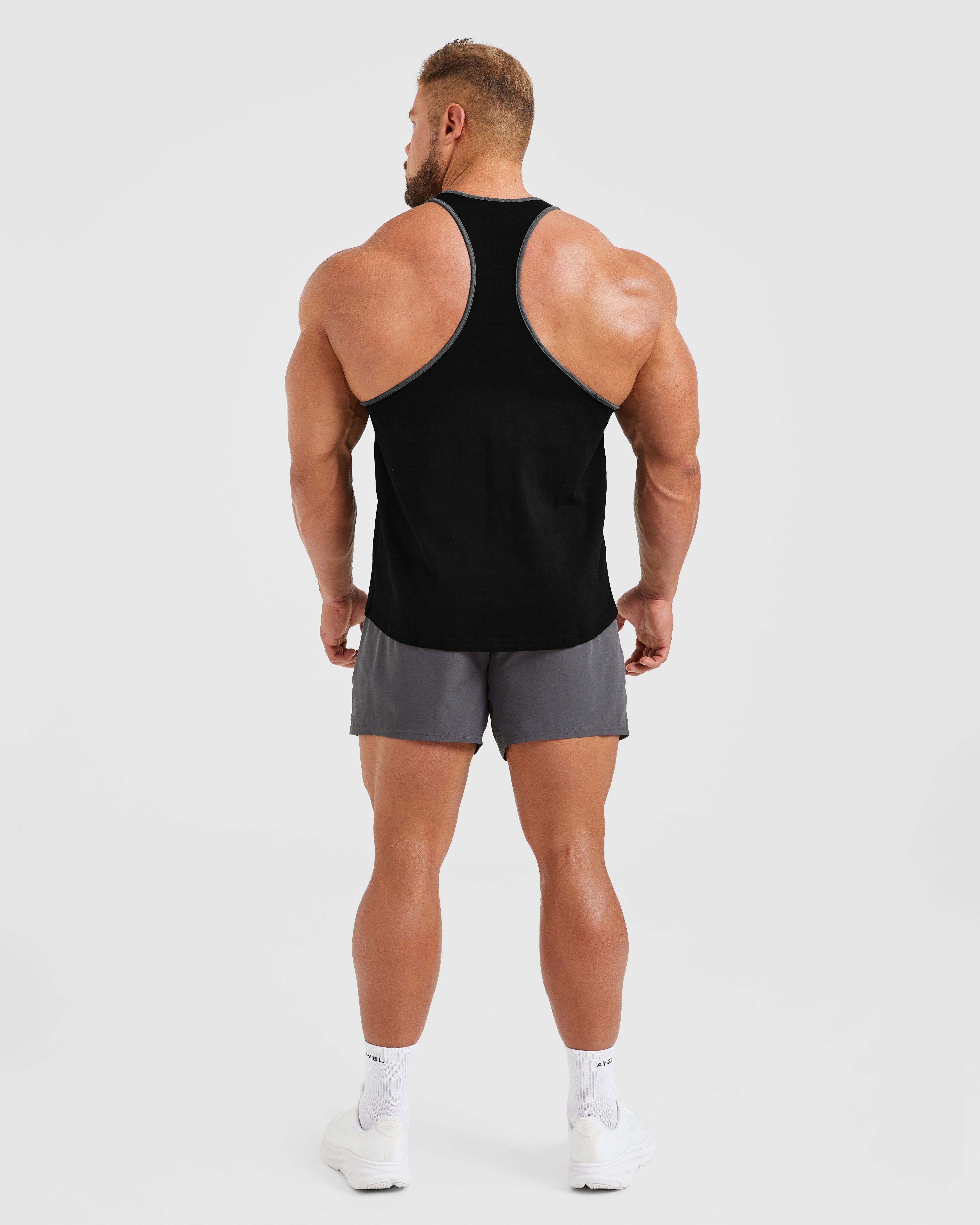 Wesley Vissers X Classic Bodybuilding Stringer - Schwarz/Charcoal