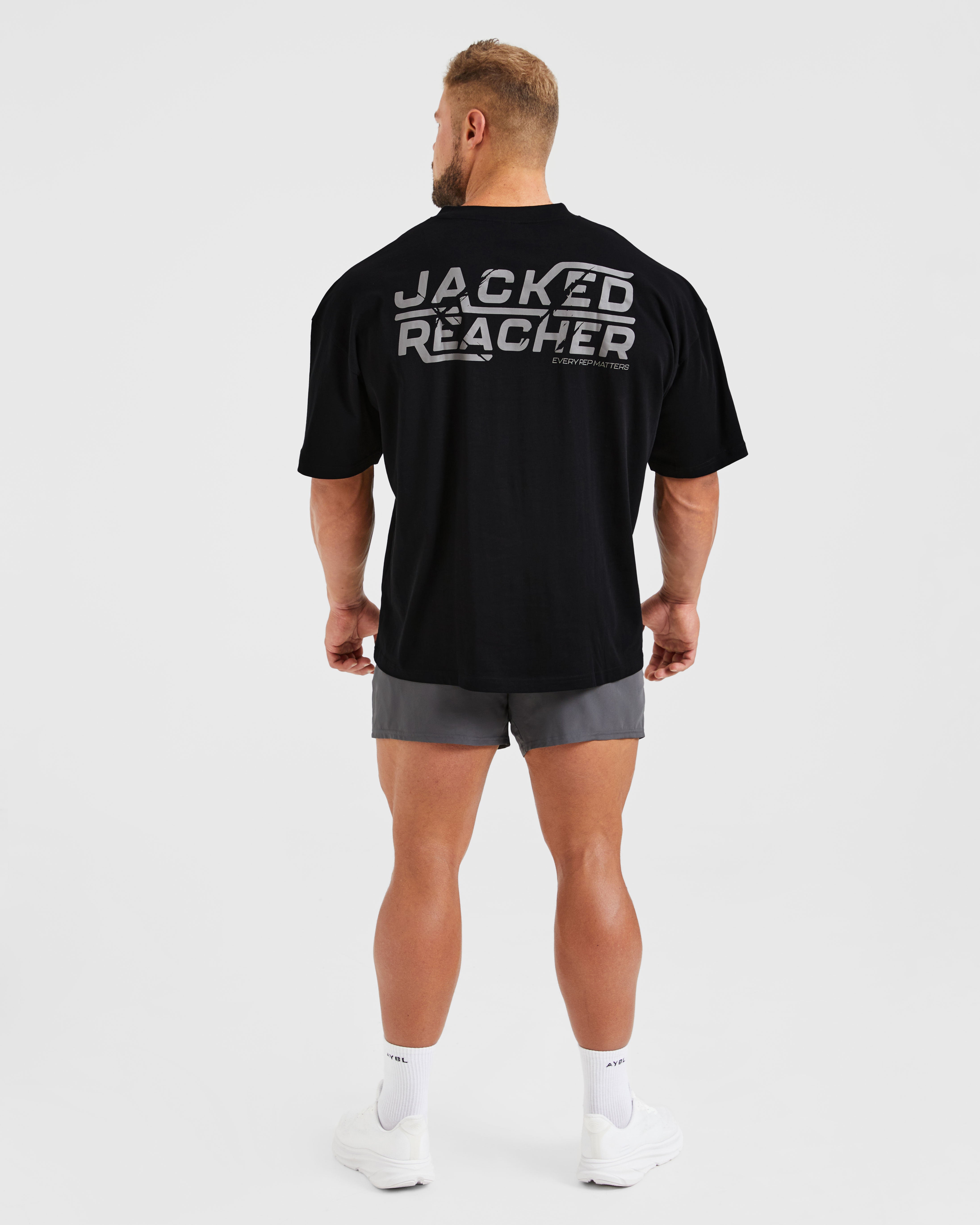 Wesley Vissers X Jacked Reacher Oversized T Shirt - Schwarz