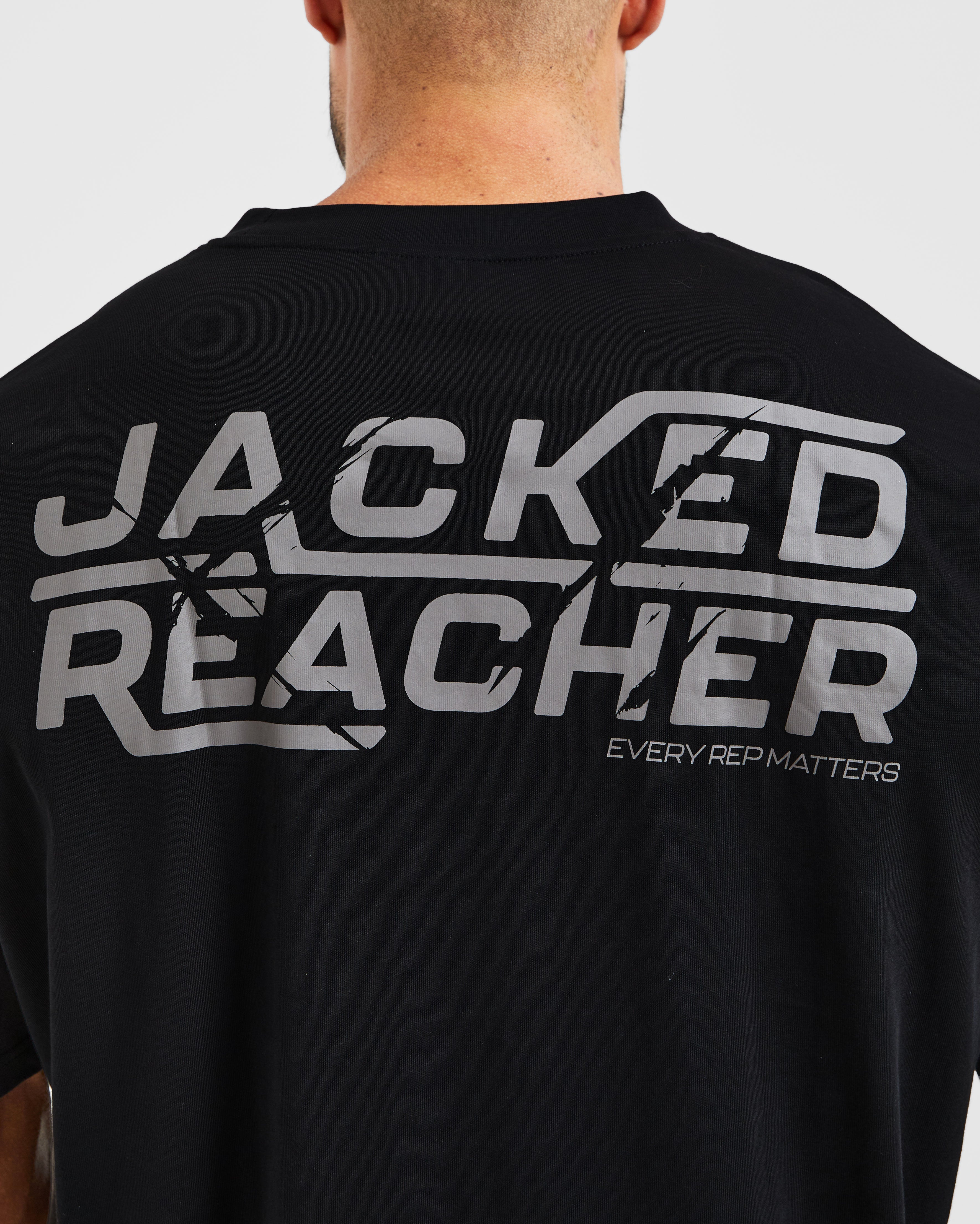 Wesley Vissers X Jacked Reacher Oversized T Shirt - Schwarz