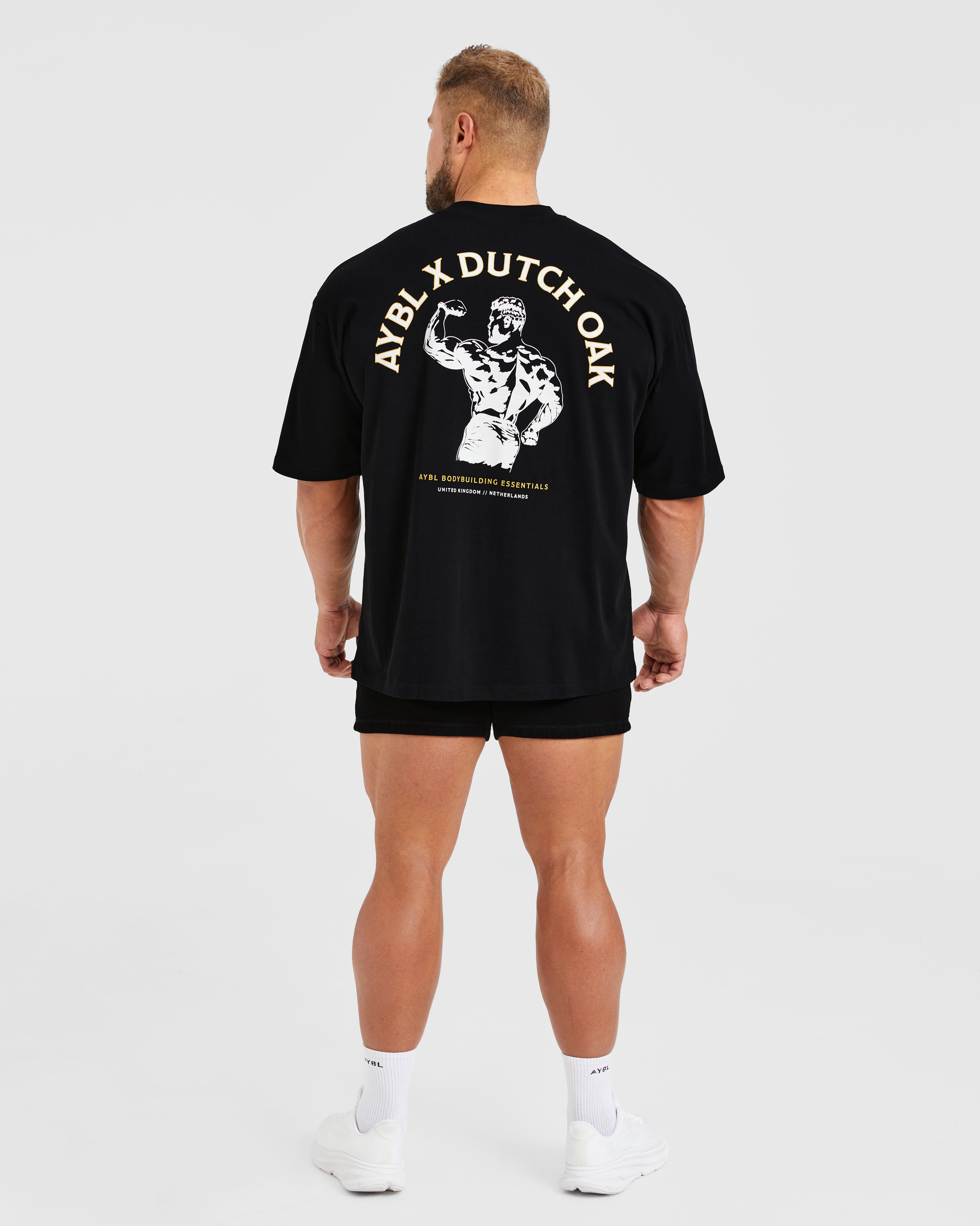 Wesley Vissers X Dutch Oak Oversized T Shirt - Schwarz/Weiß