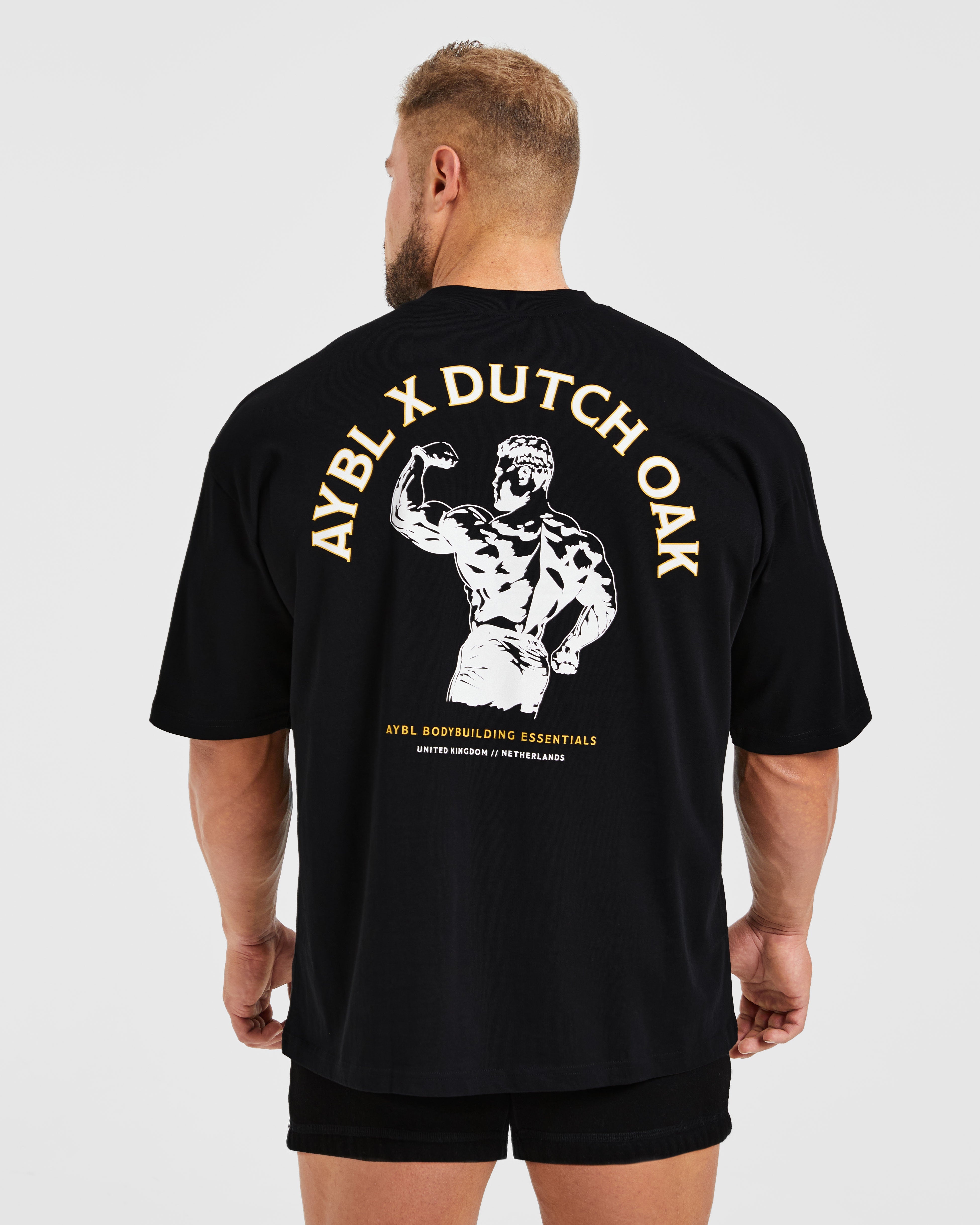 Wesley Vissers X Dutch Oak Oversized T Shirt - Schwarz/Weiß