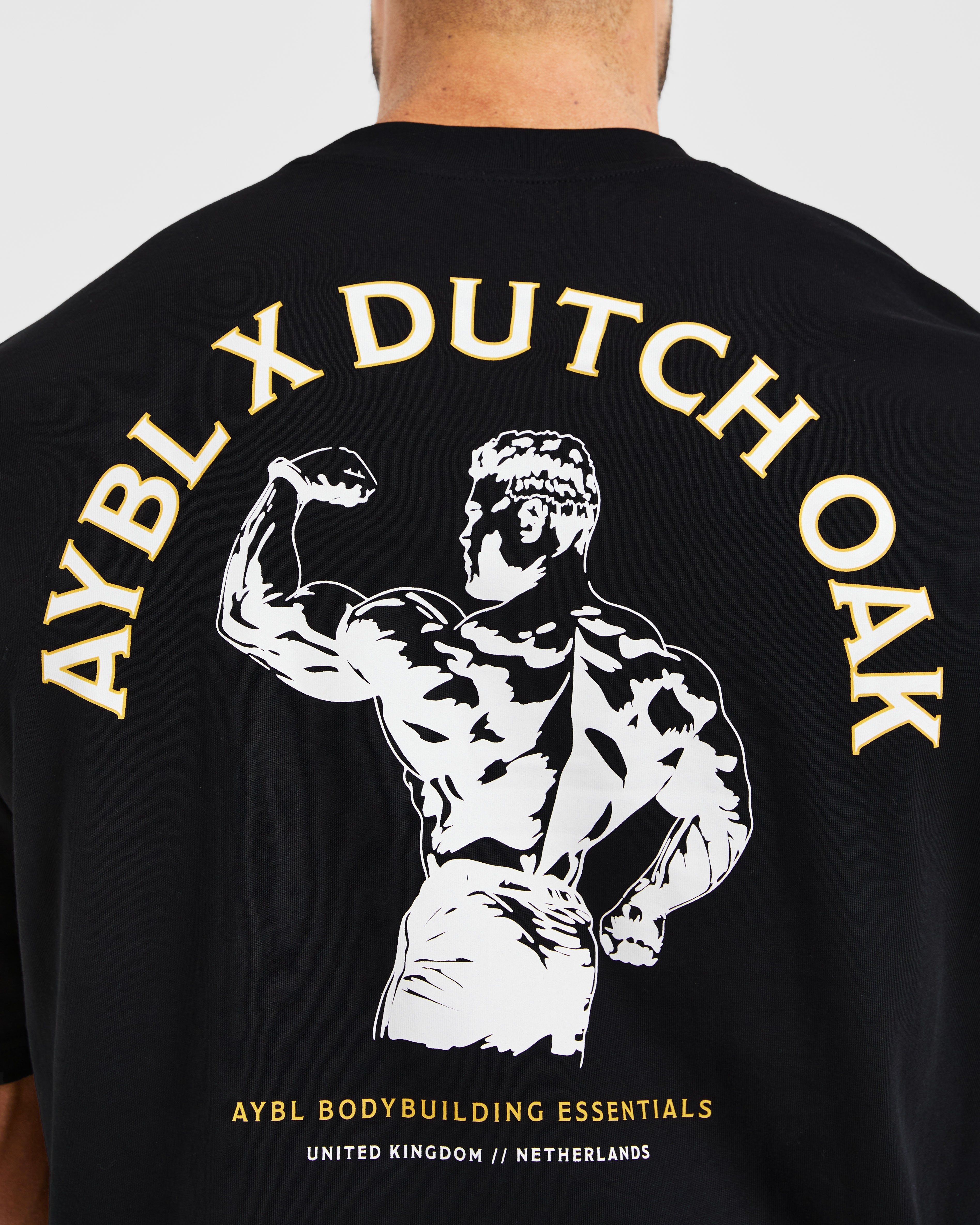 Wesley Vissers X Dutch Oak Oversized T Shirt - Schwarz/Weiß