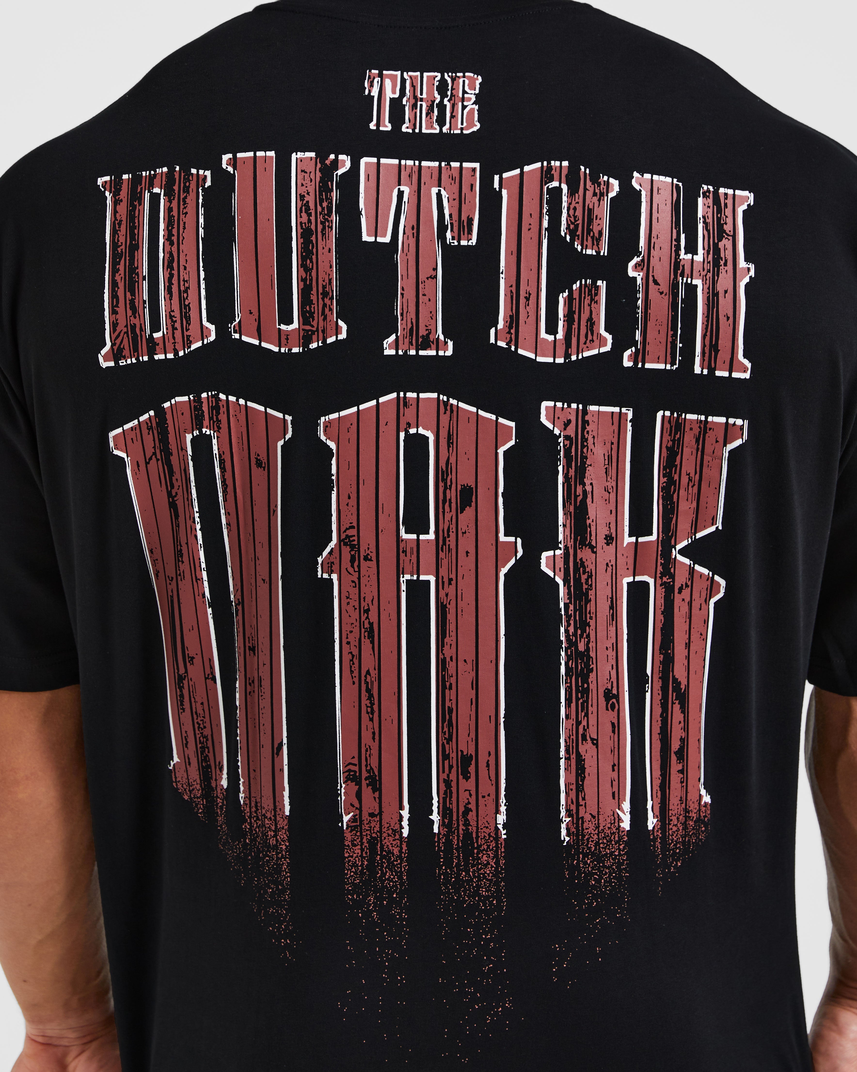 Wesley Vissers X The Dutch Oak Oversized T Shirt - Schwarz