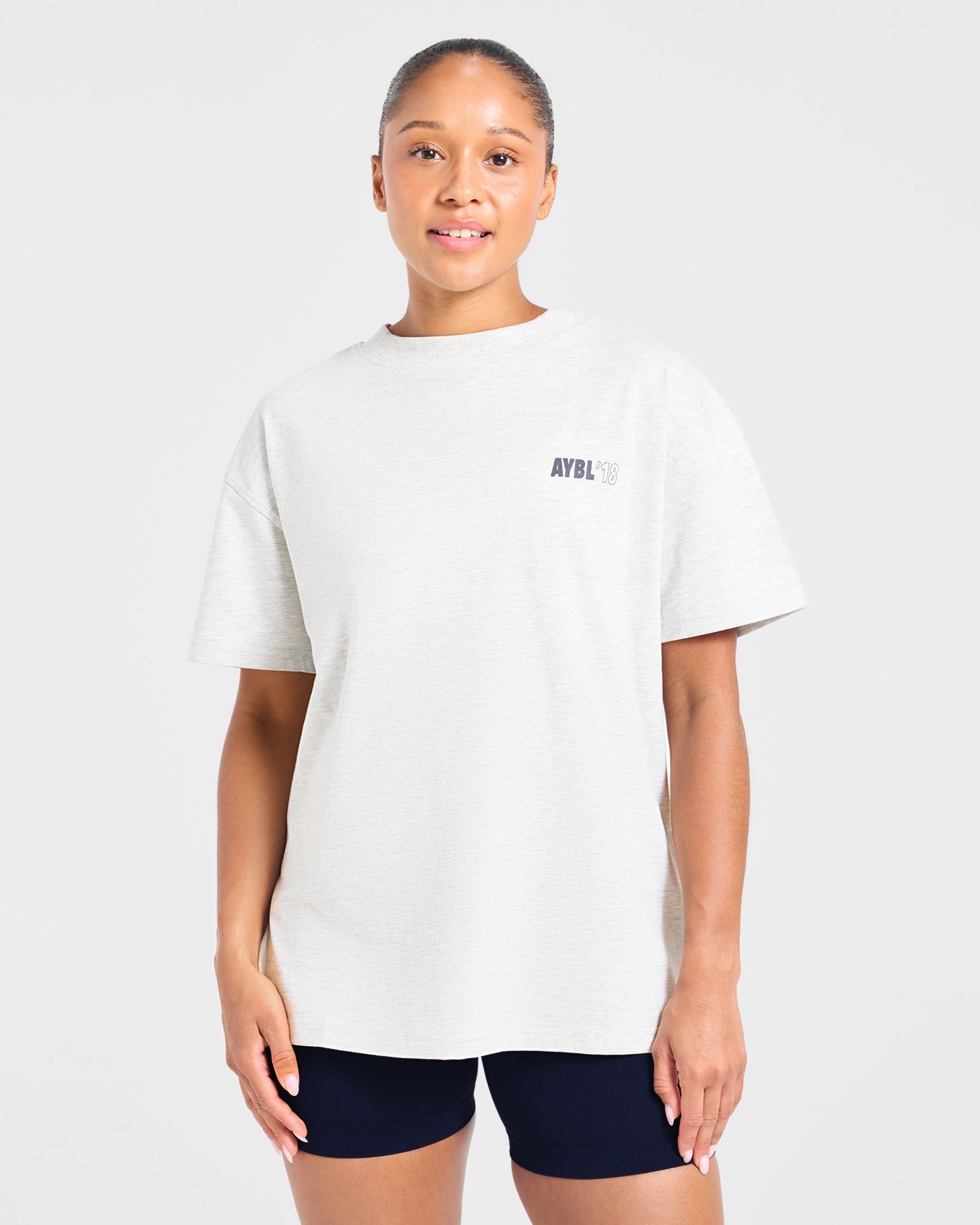 AYBL Run Oversized T Shirt - Heather Grau