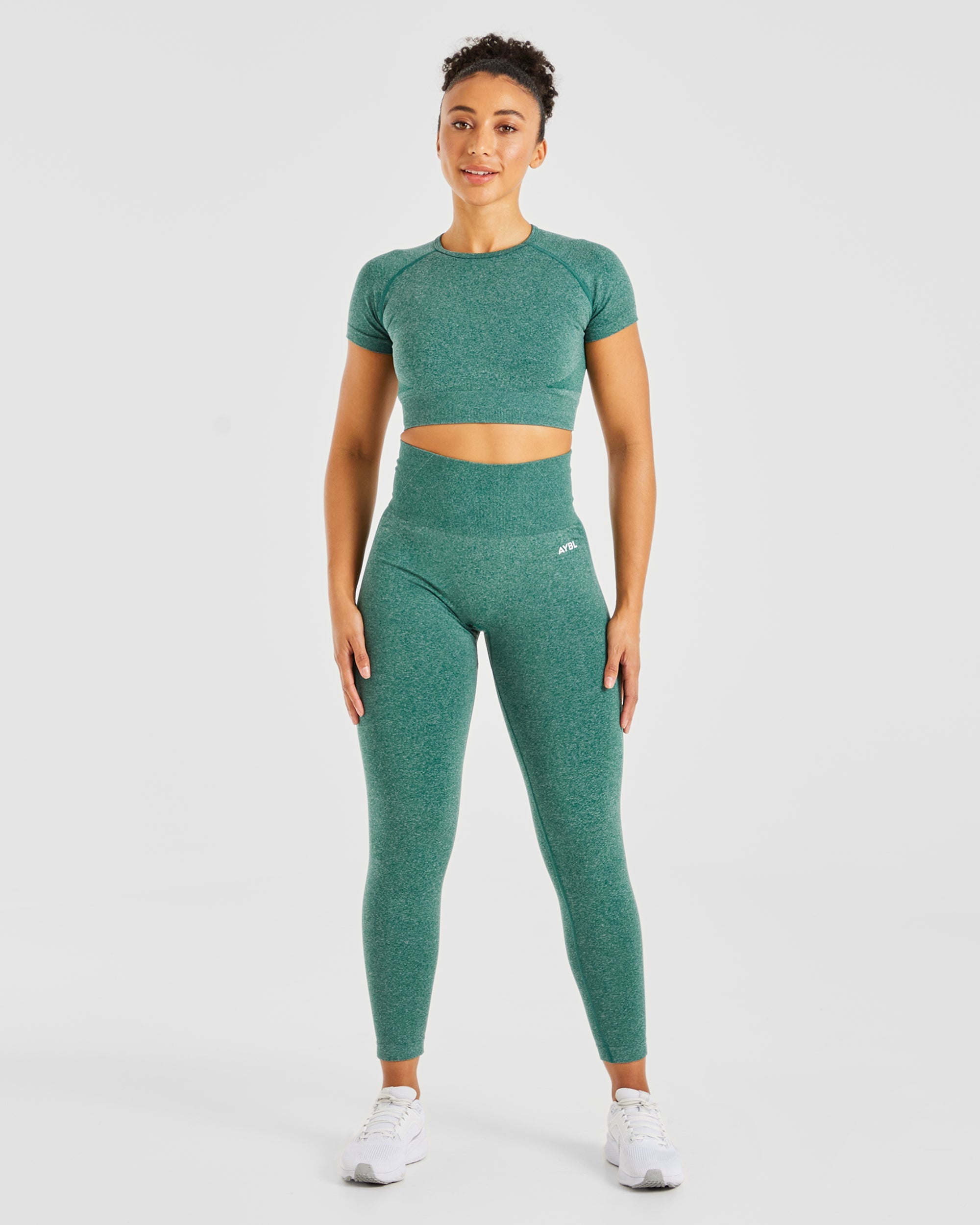 Empower Seamless Leggings - Forest Grün Marl