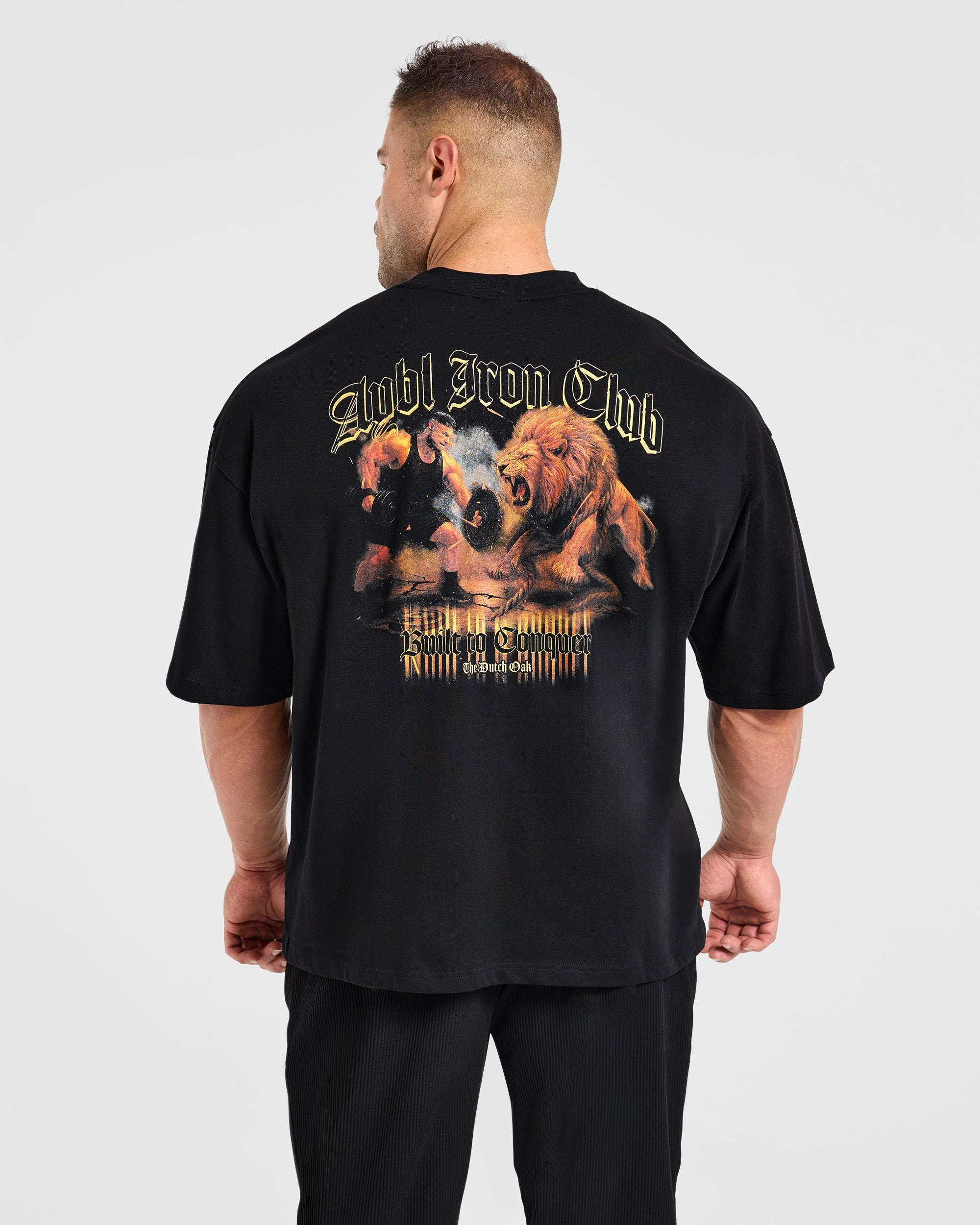 Wesley Vissers x Built to Conquer Oversized T Shirt - Schwarz