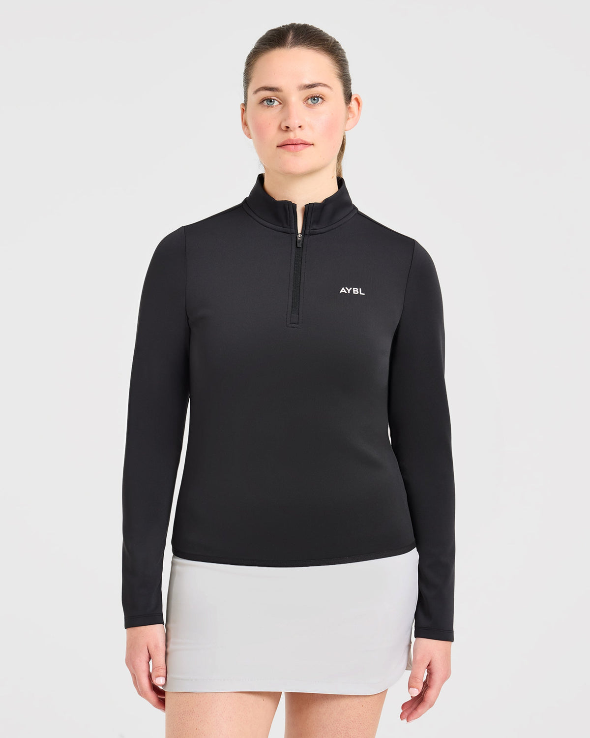 Classic 1/4 Zip Pullover - Schwarz