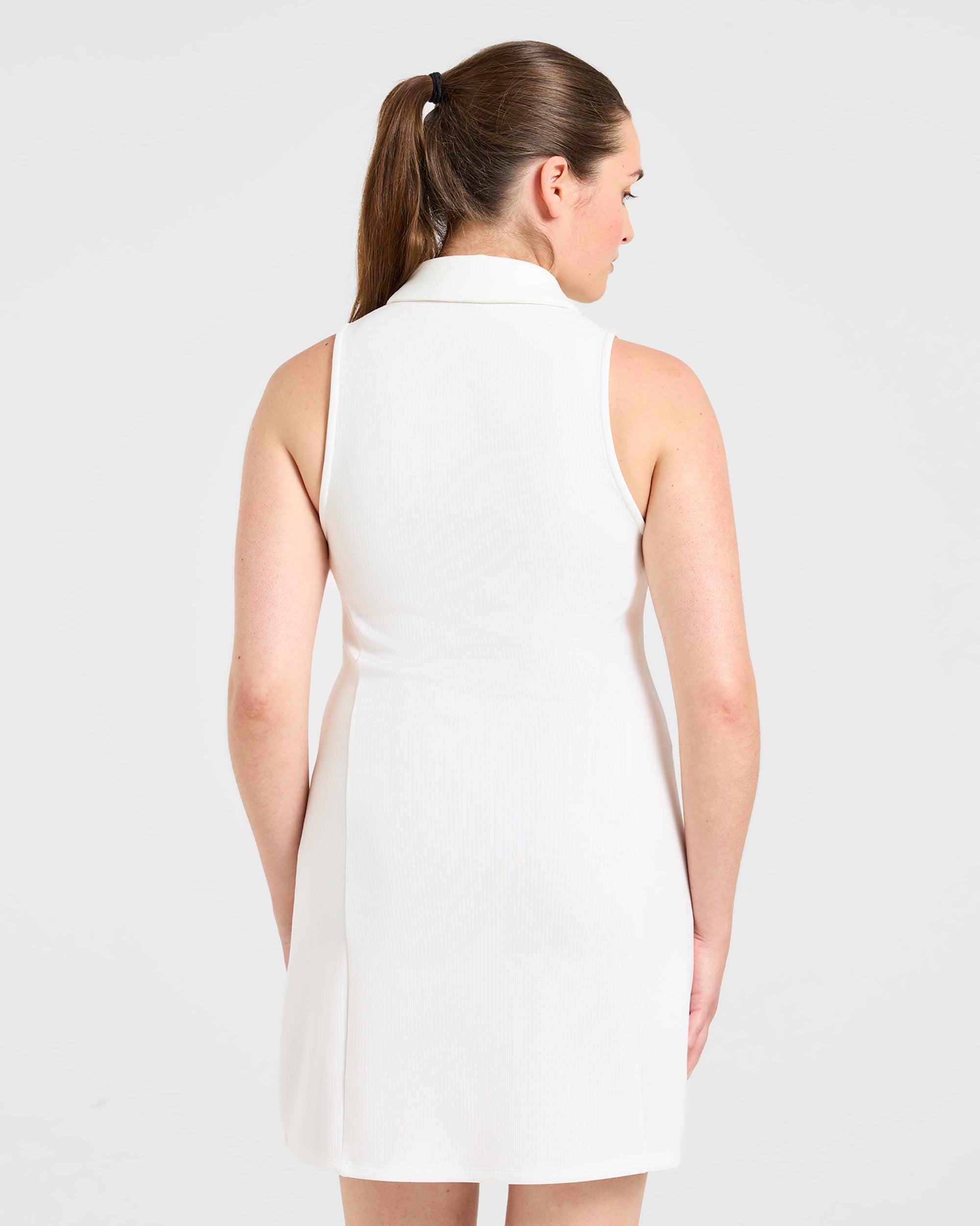 Signature Collar Dress - Weiß