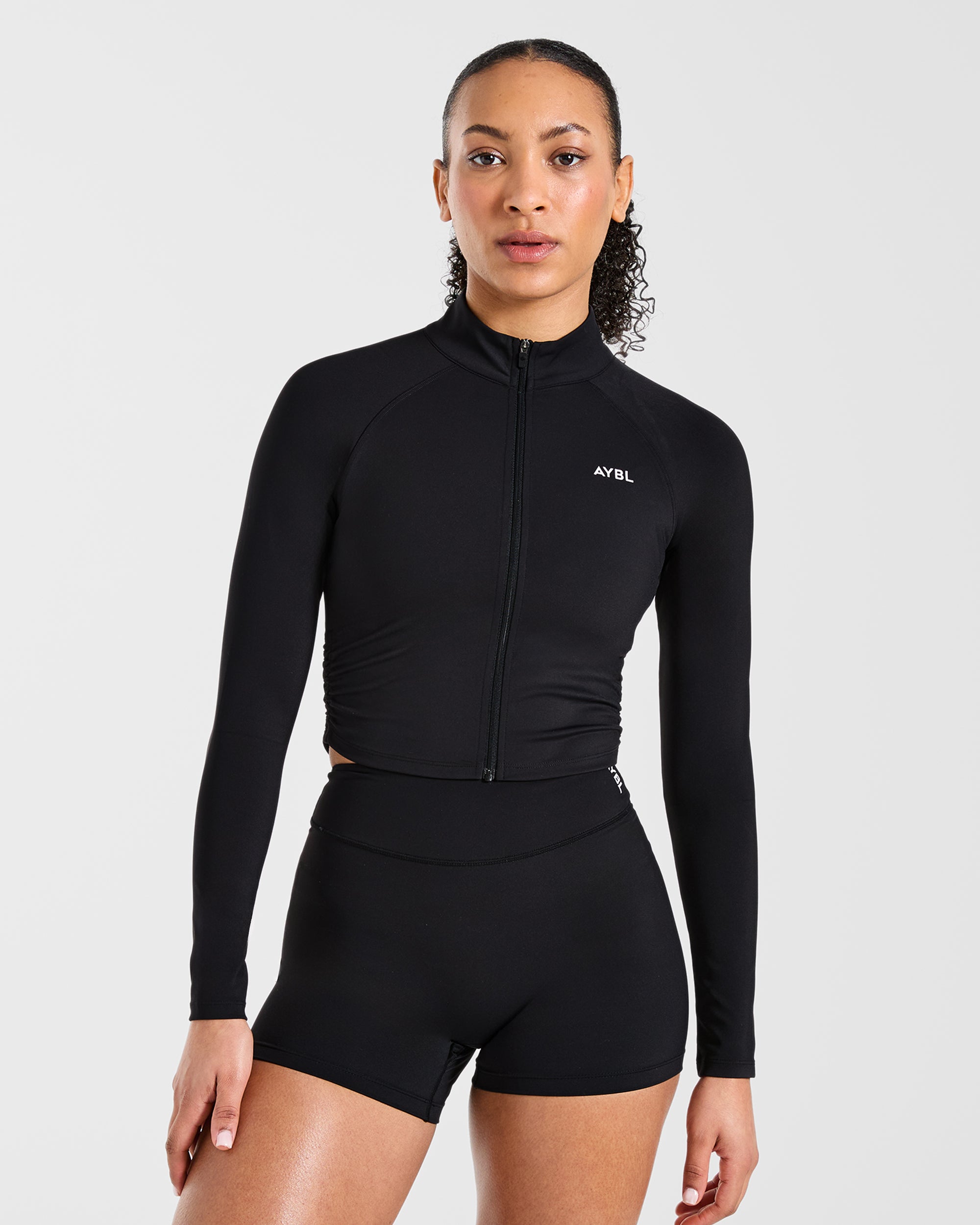 Physique Zip Up Jacket - Schwarz