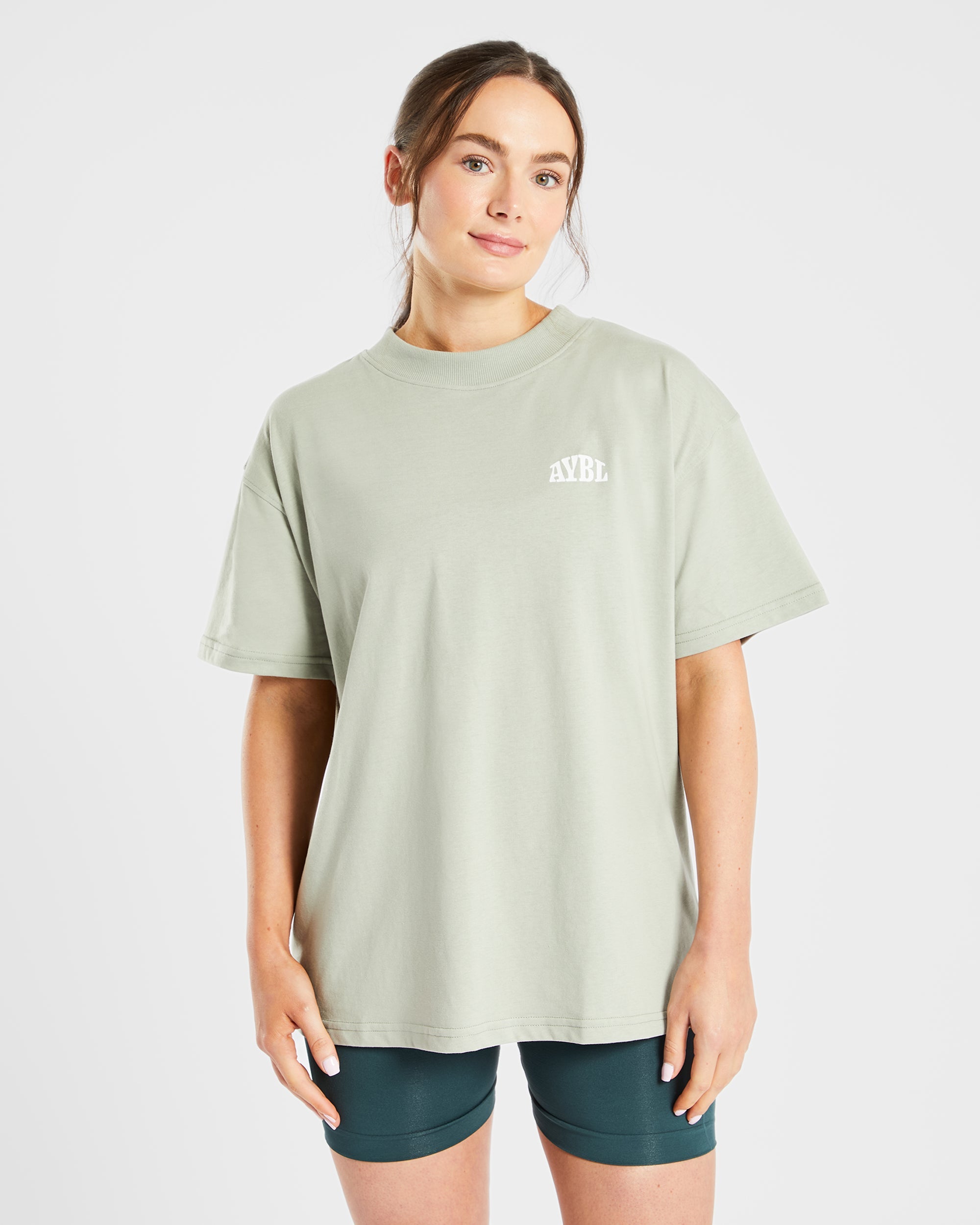 Mind Over Matter Oversized T Shirt - GrŸn