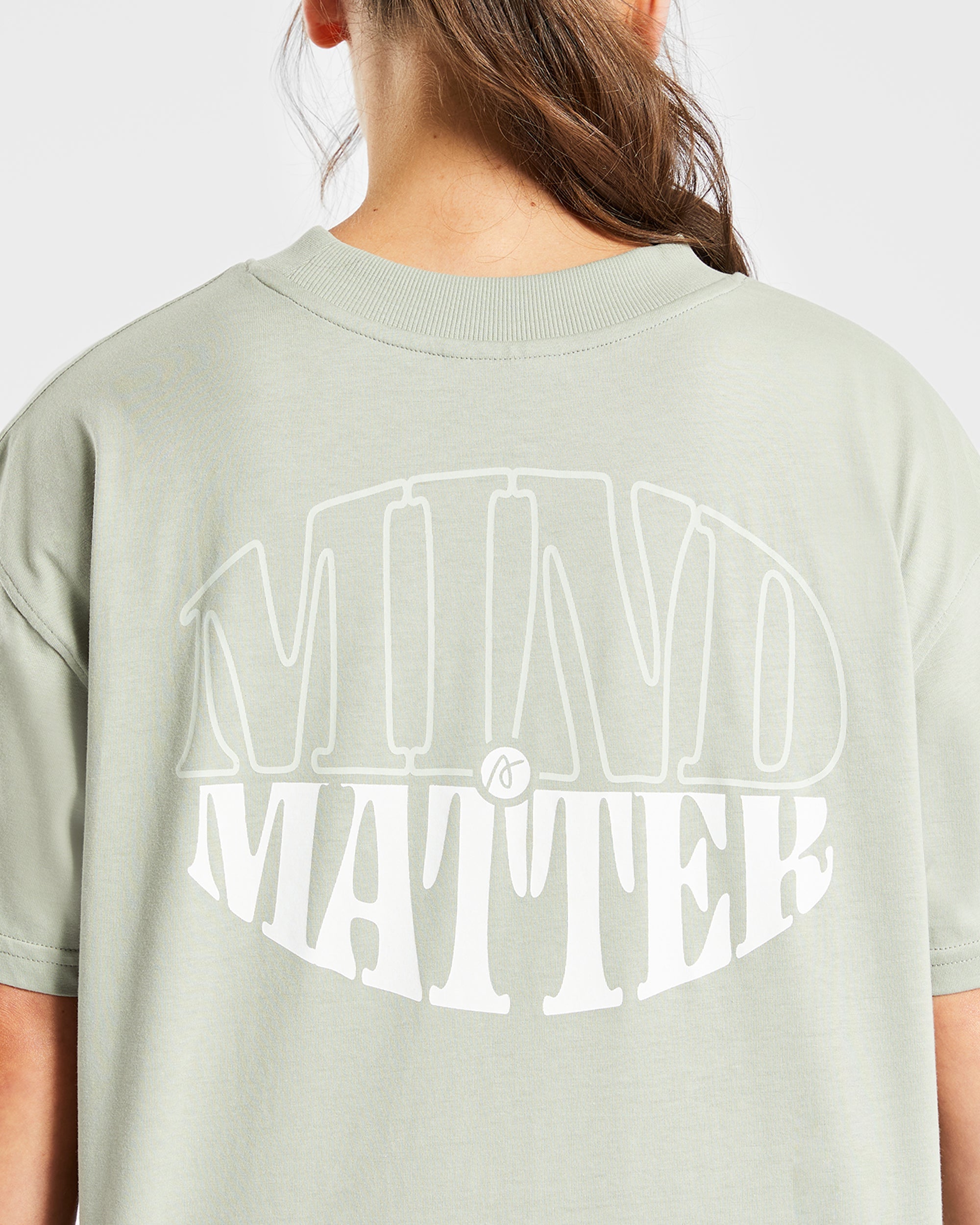Mind Over Matter Oversized T Shirt - GrŸn