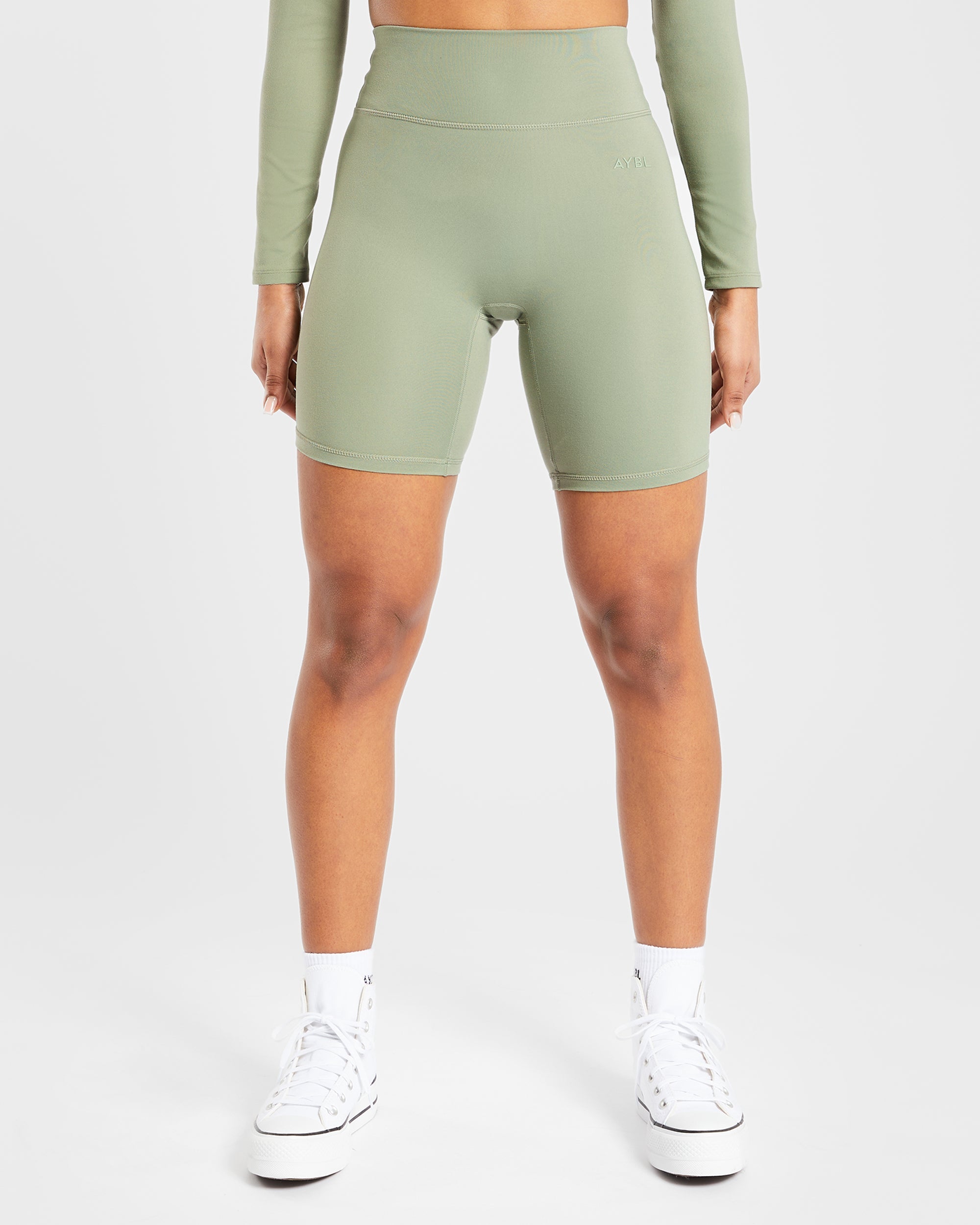 Biker shorts green online