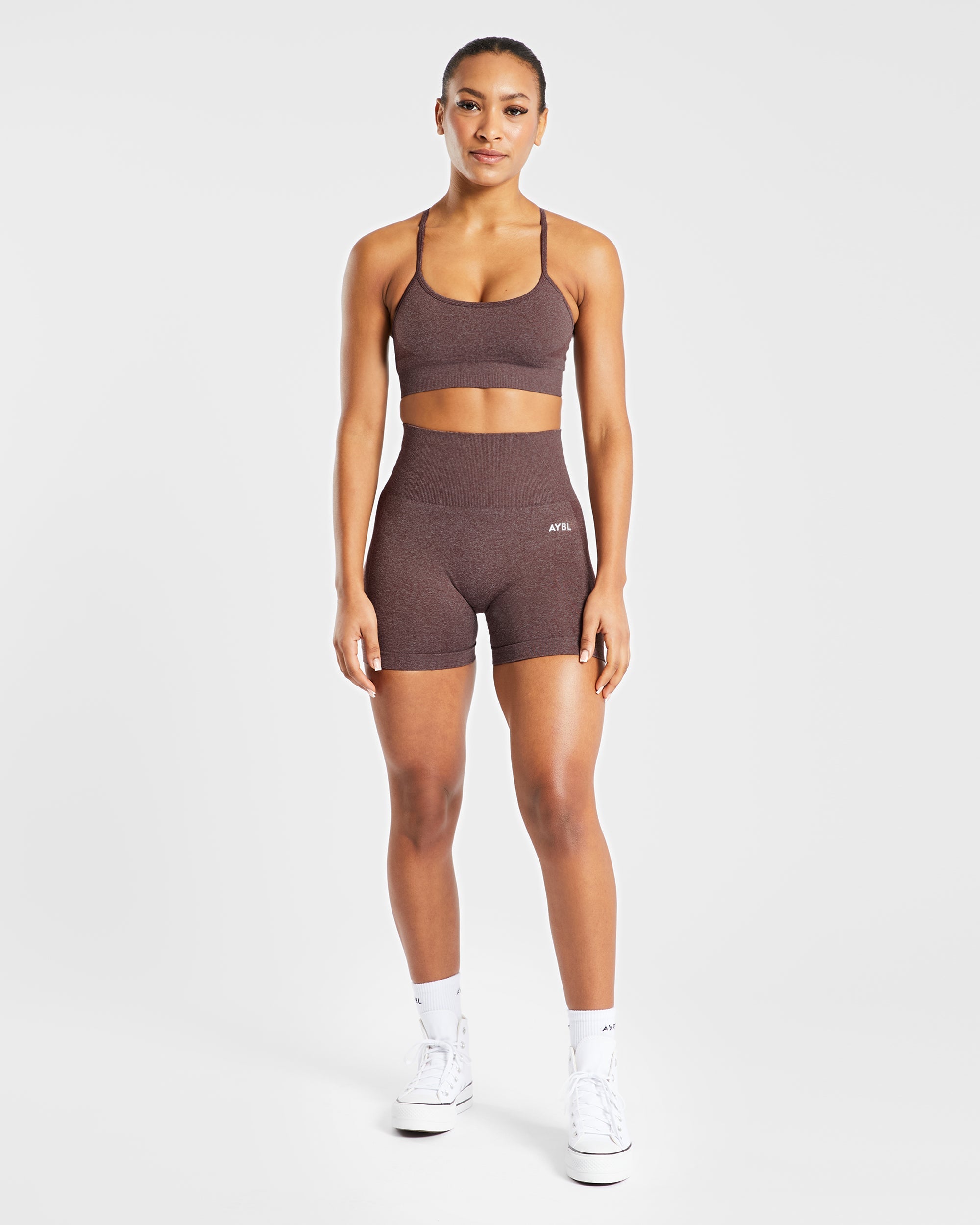Empower Seamless Shorts - Braun Marl