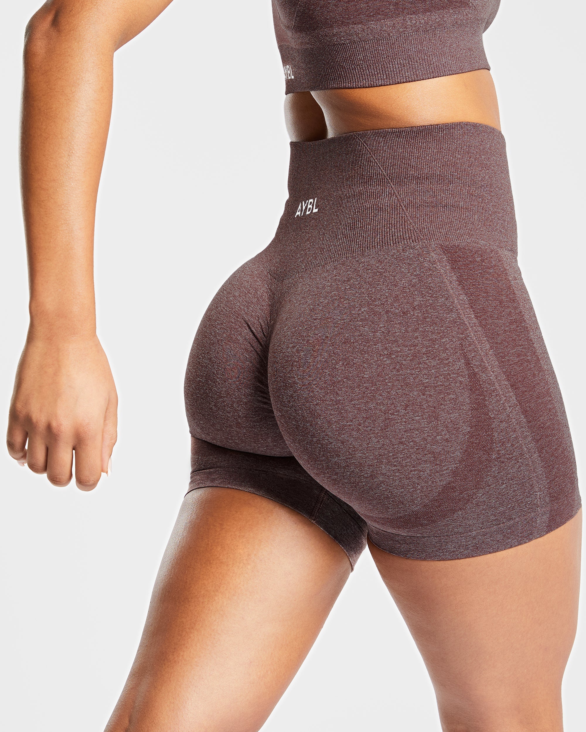 Empower Seamless Shorts - Braun Marl
