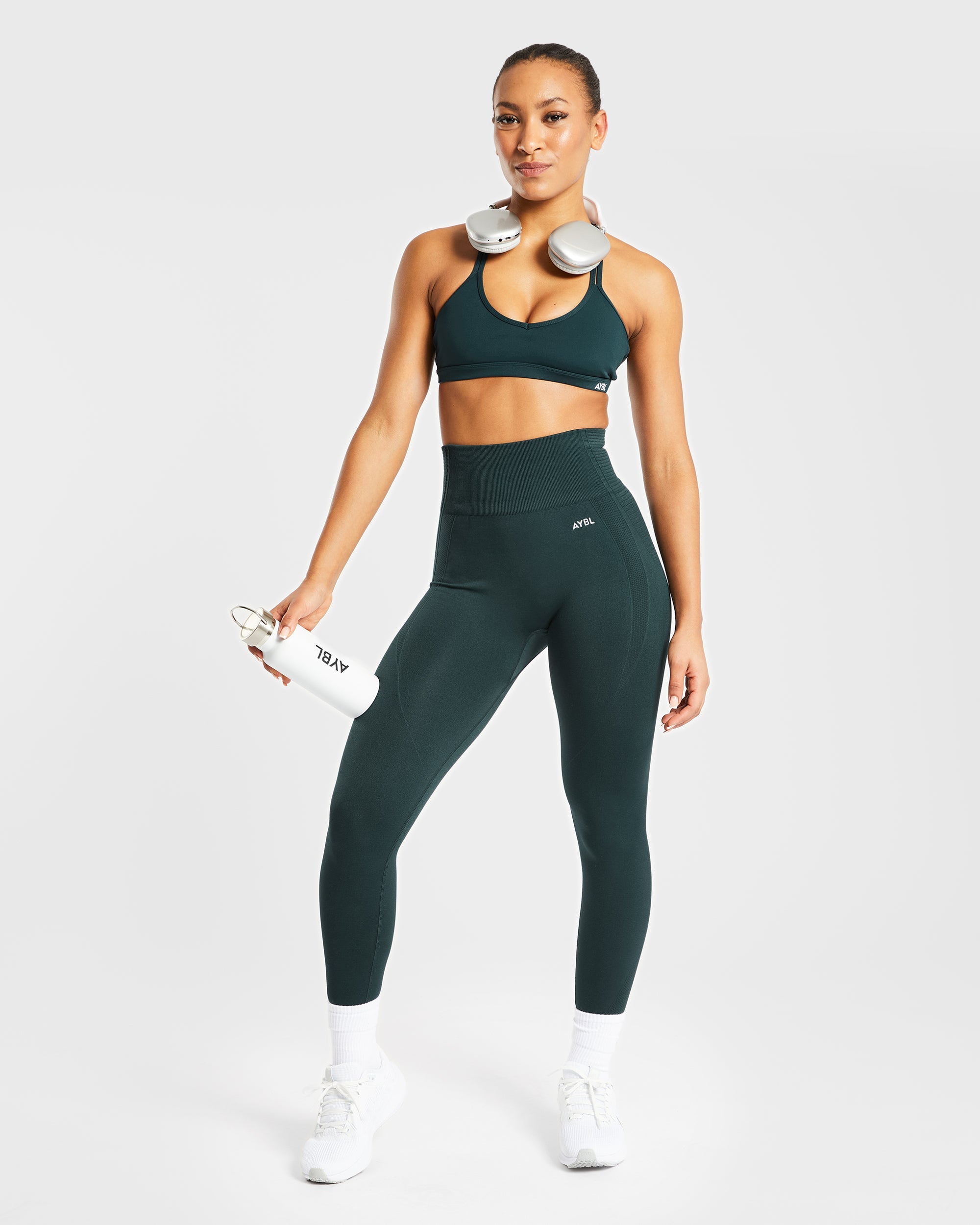 Essential Strappy Sports Bra - Forest Grün