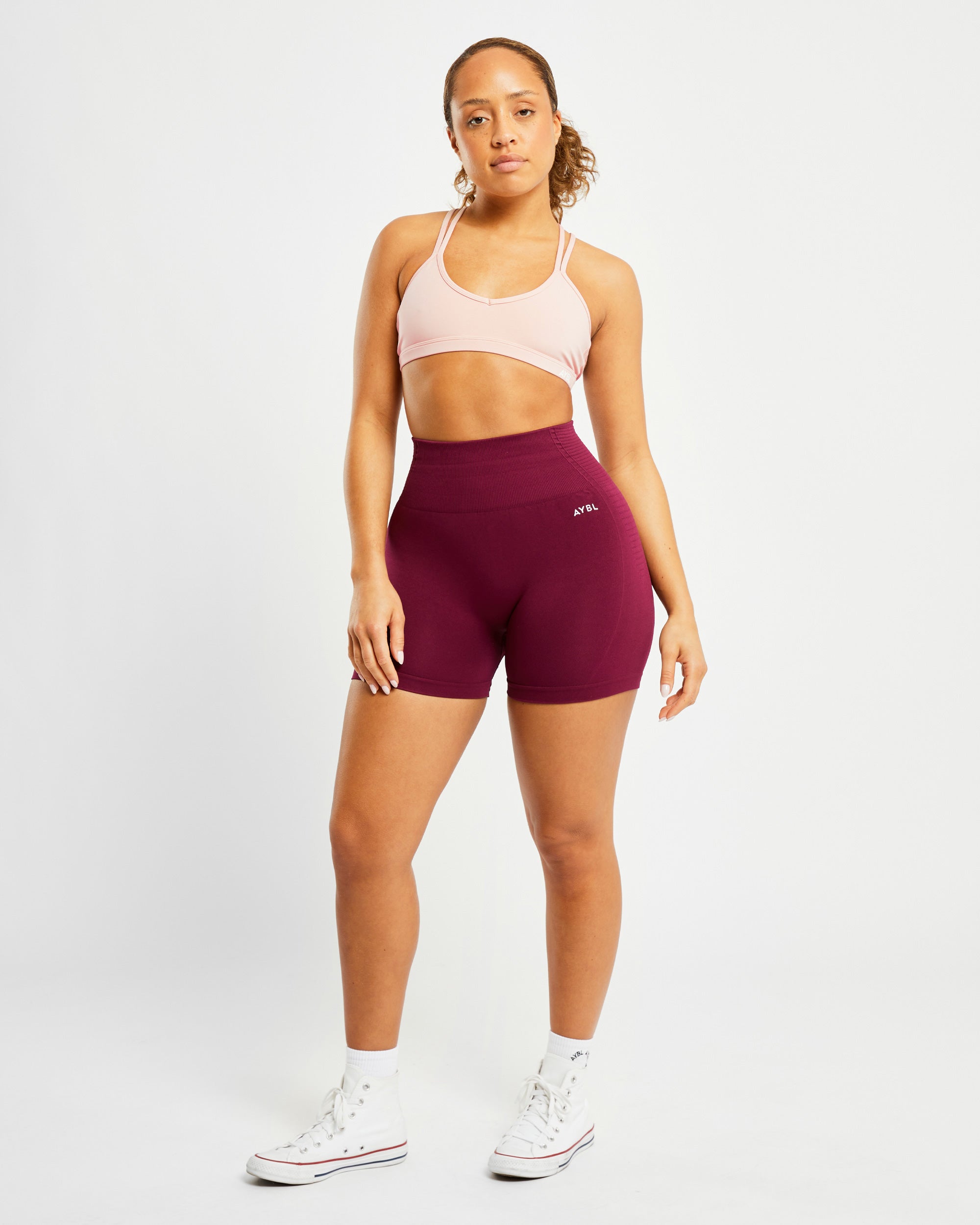 Essential Strappy Sports Bra - Dusty Rosa