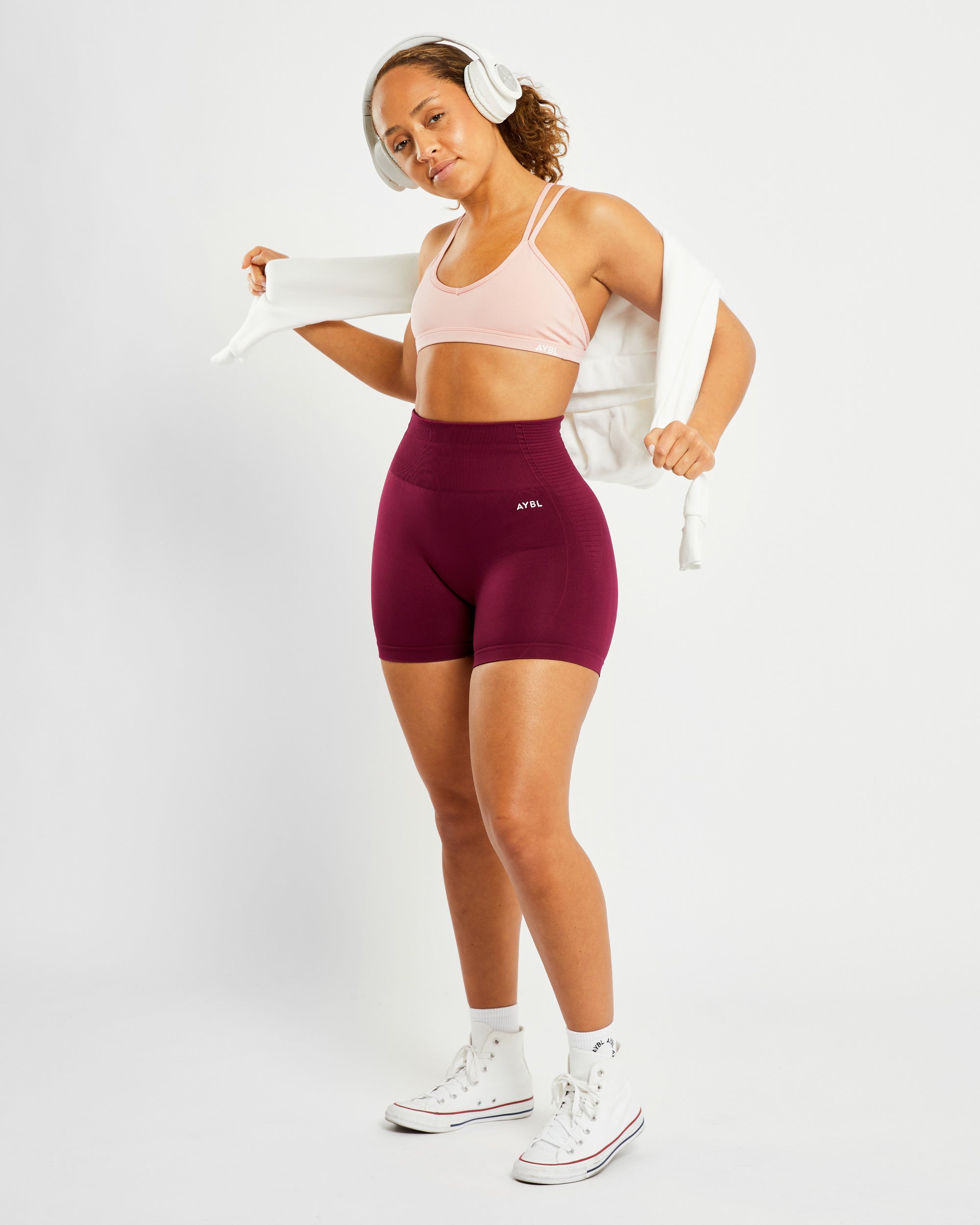 Essential Strappy Sports Bra - Dusty Rosa