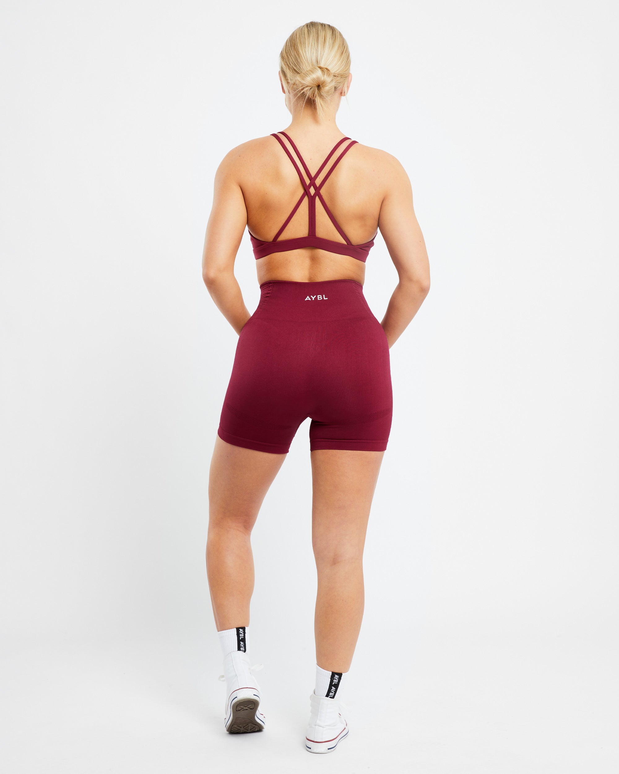 Essential Strappy Sports Bra - Rumba Rot