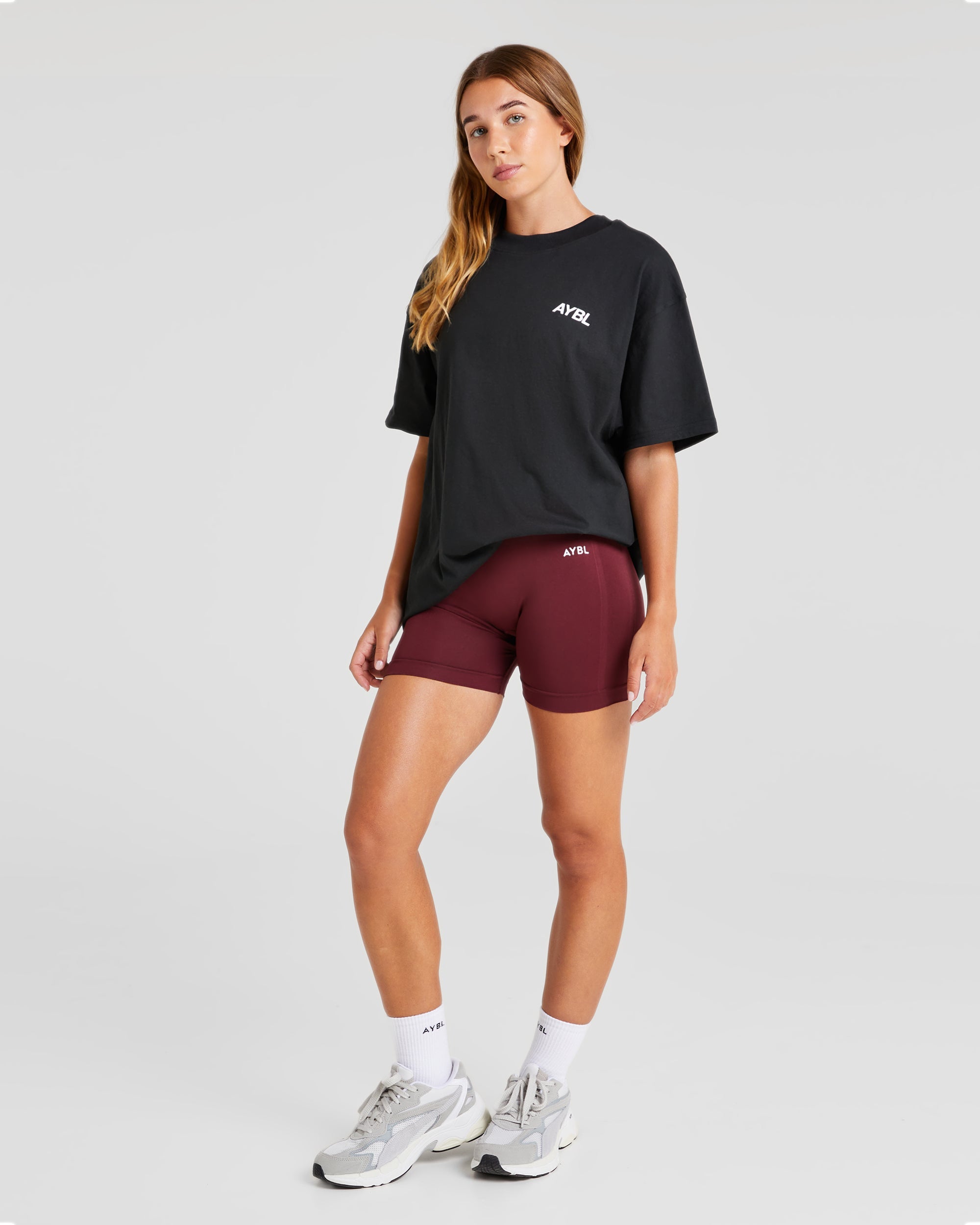 AYBL Sports Club Oversized T Shirt - Schwarz