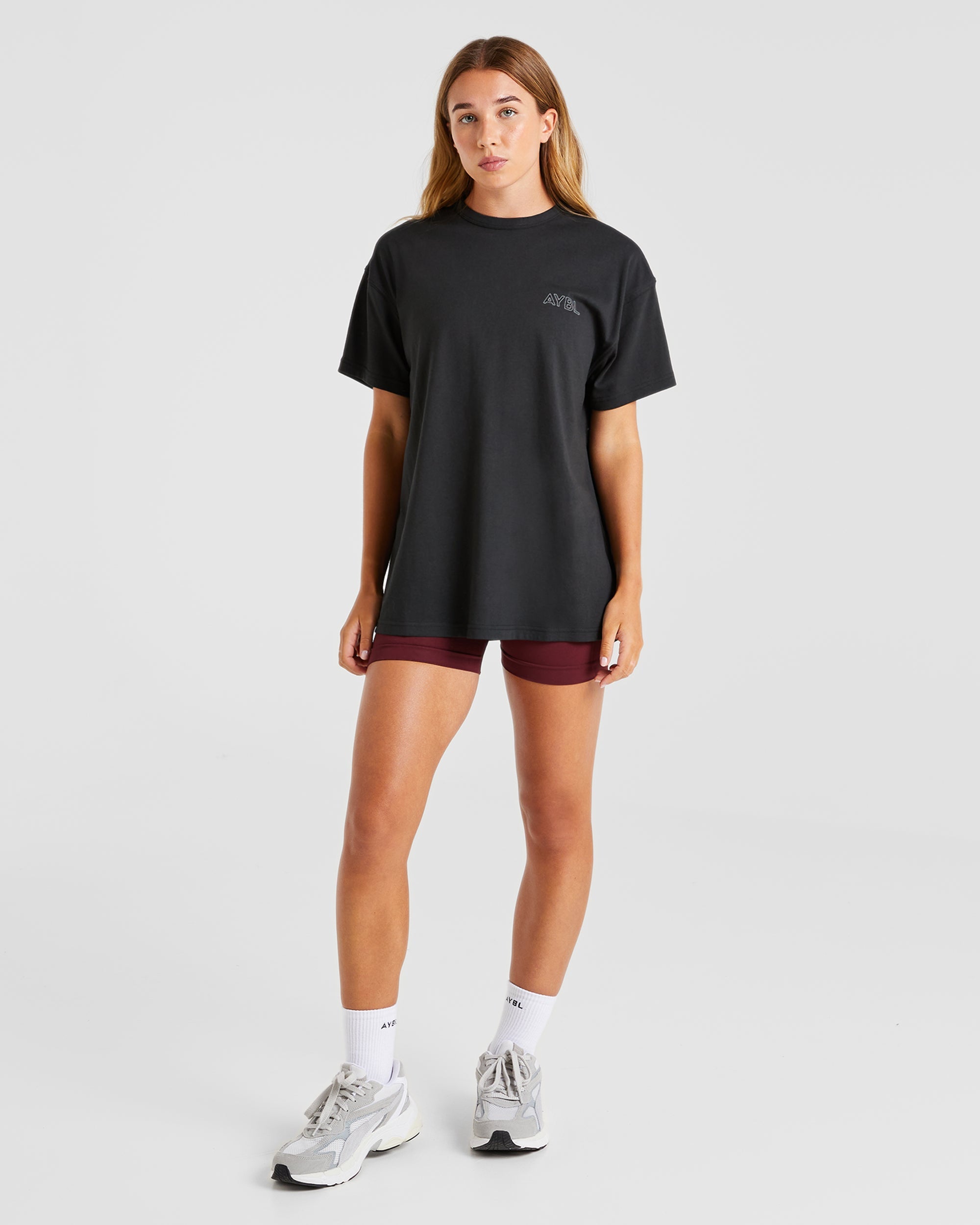 AYBL Athletics Oversized T Shirt - Schwarz