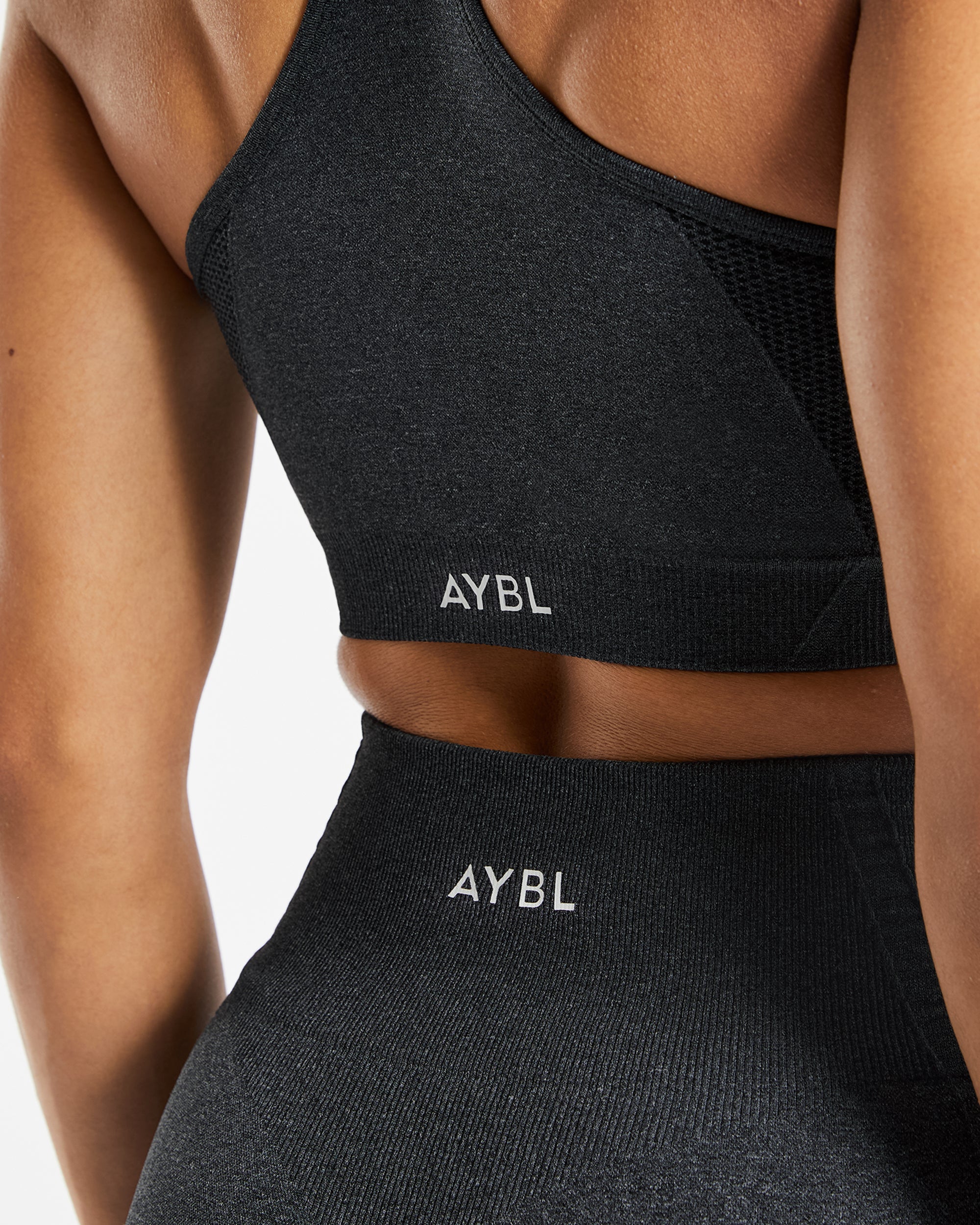 Balance V2 Seamless Sports Bra - Speckle Schwarz