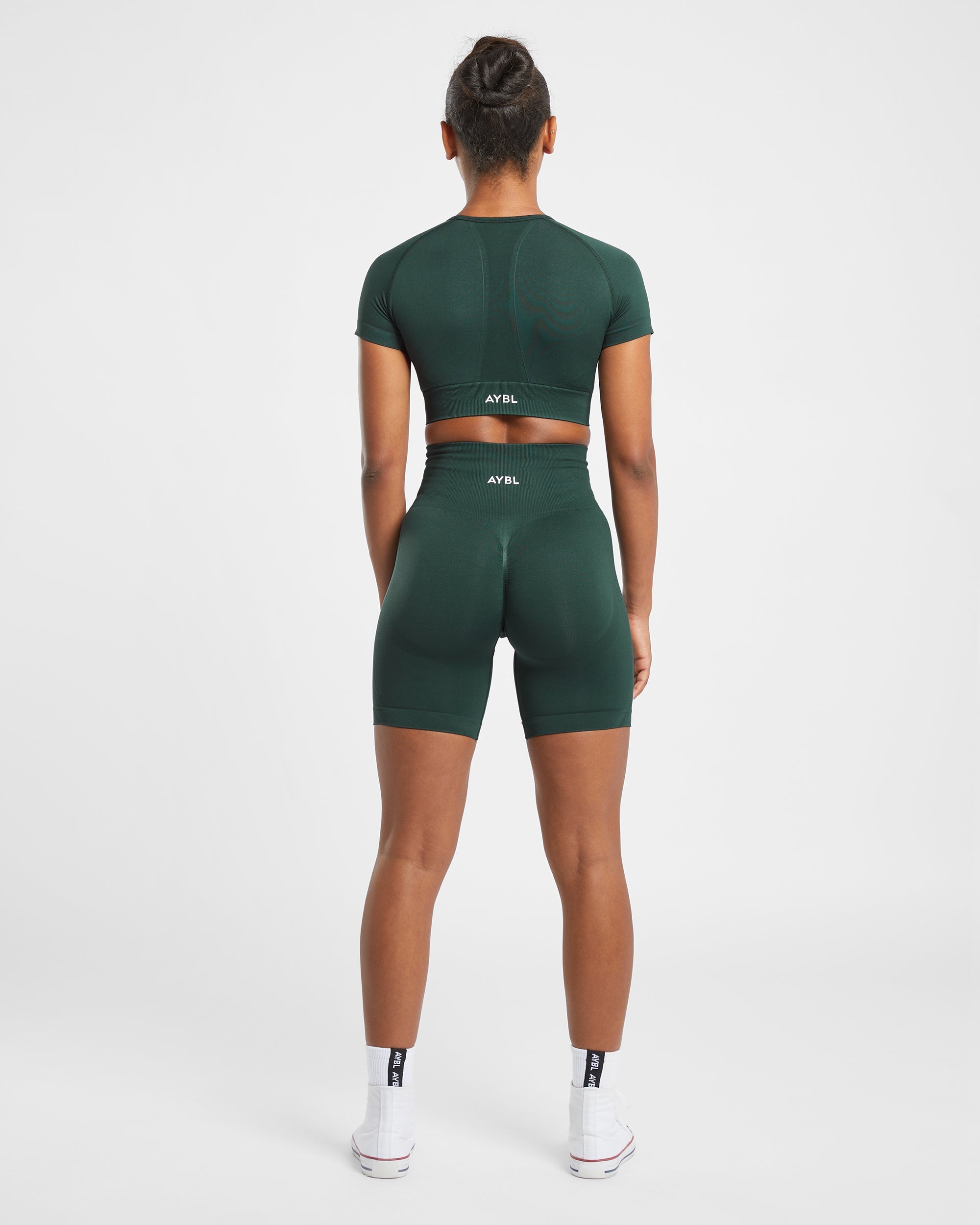 Empower Seamless Crop Top - Dark GrŸn