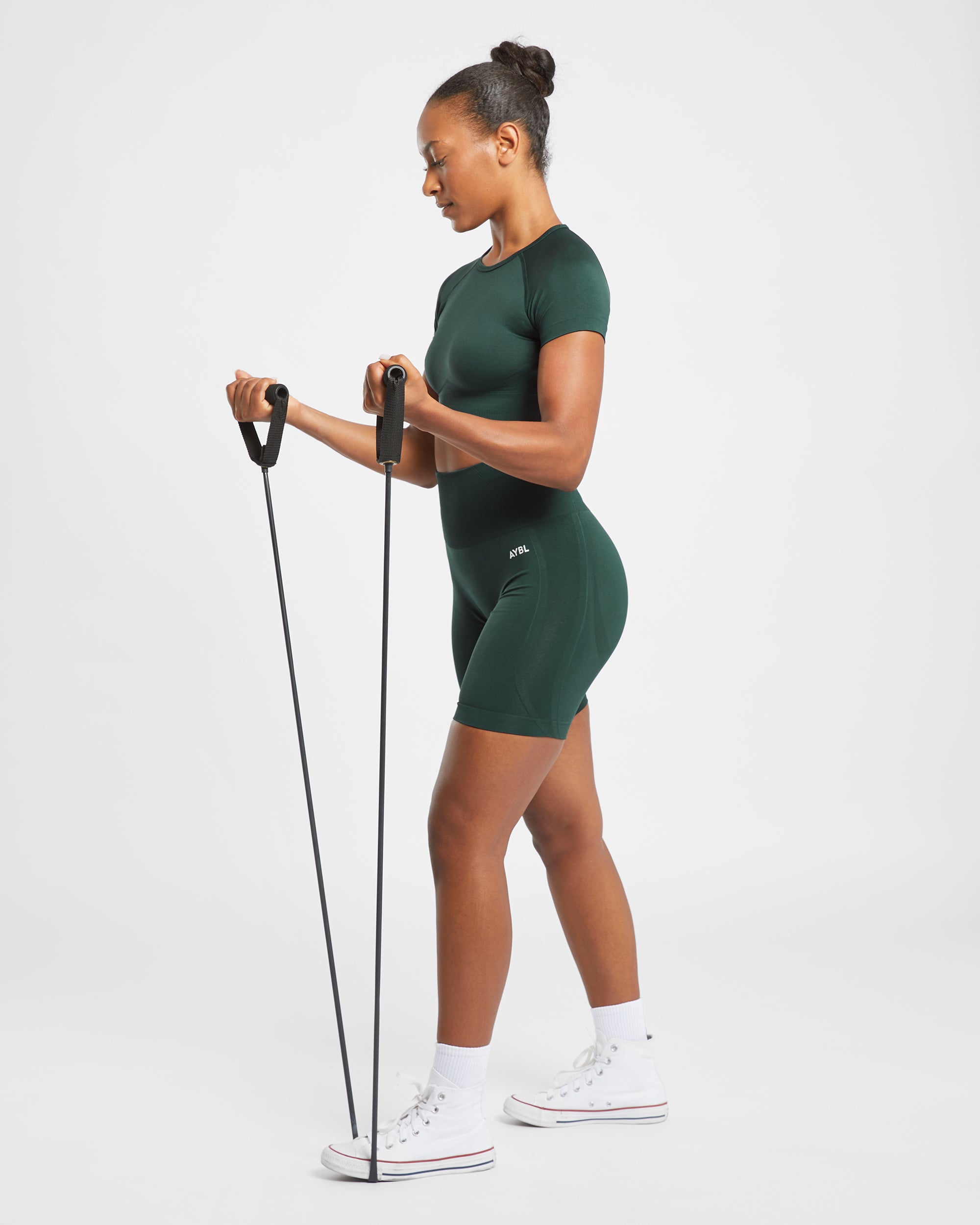 Empower Seamless Crop Top - Dark GrŸn