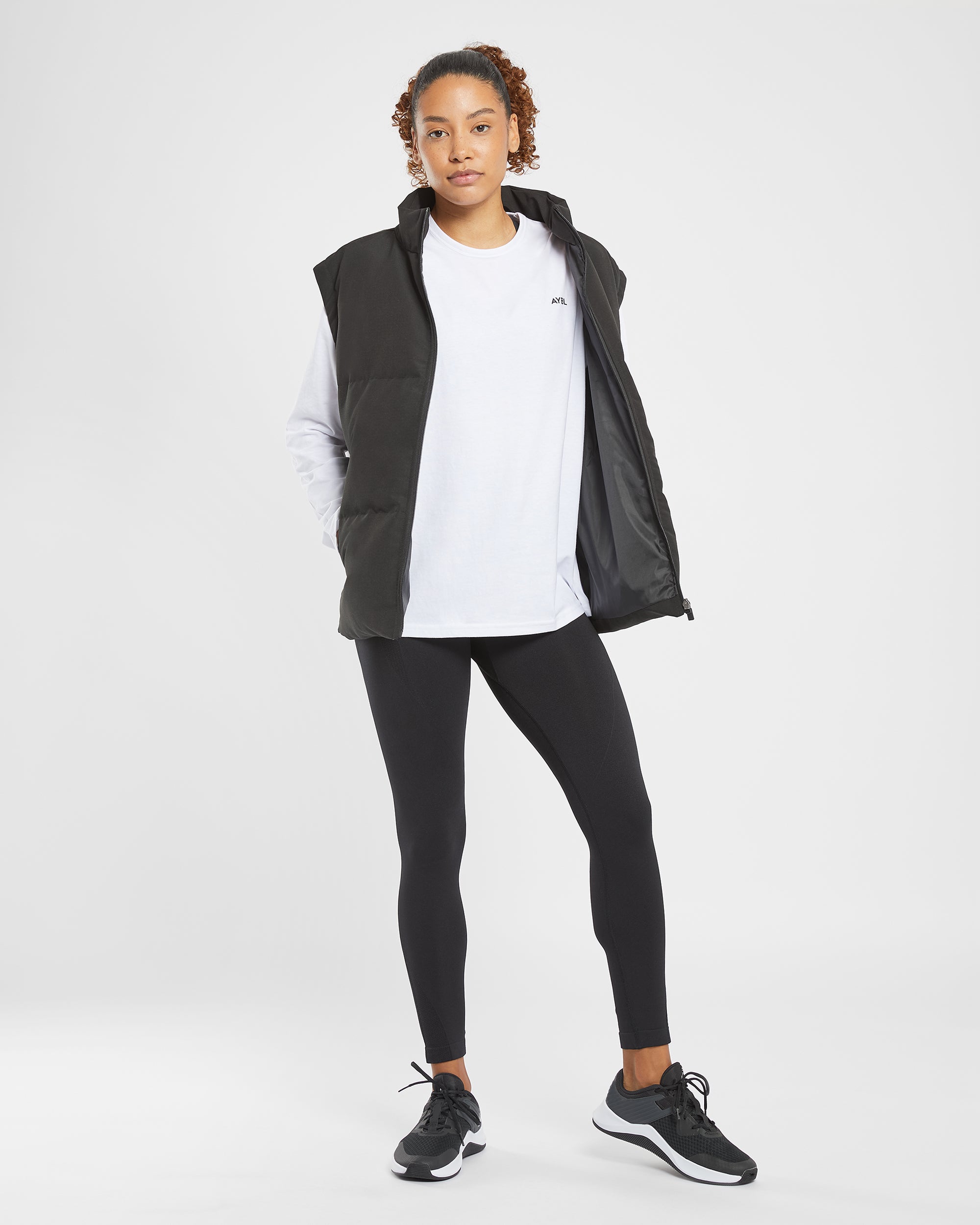 Essential Oversized Long Sleeve T Shirt - Weiß