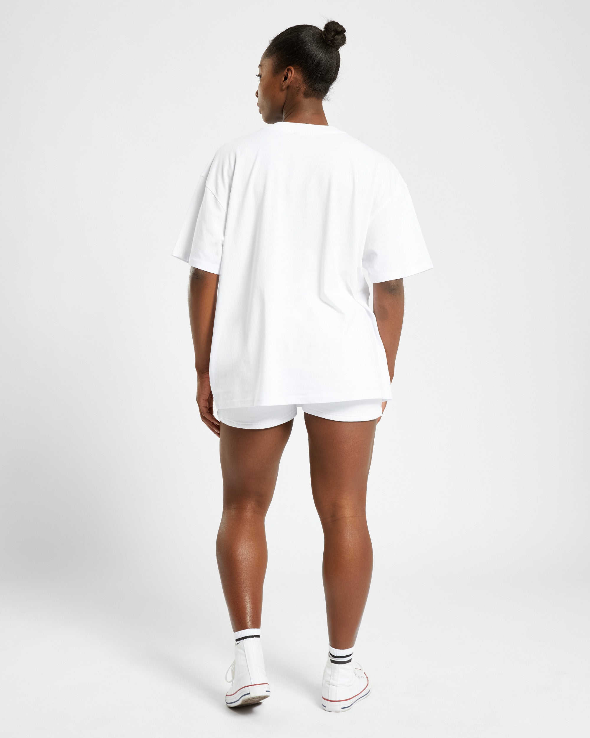 Athletics Varsity Oversized T Shirt - Weiß