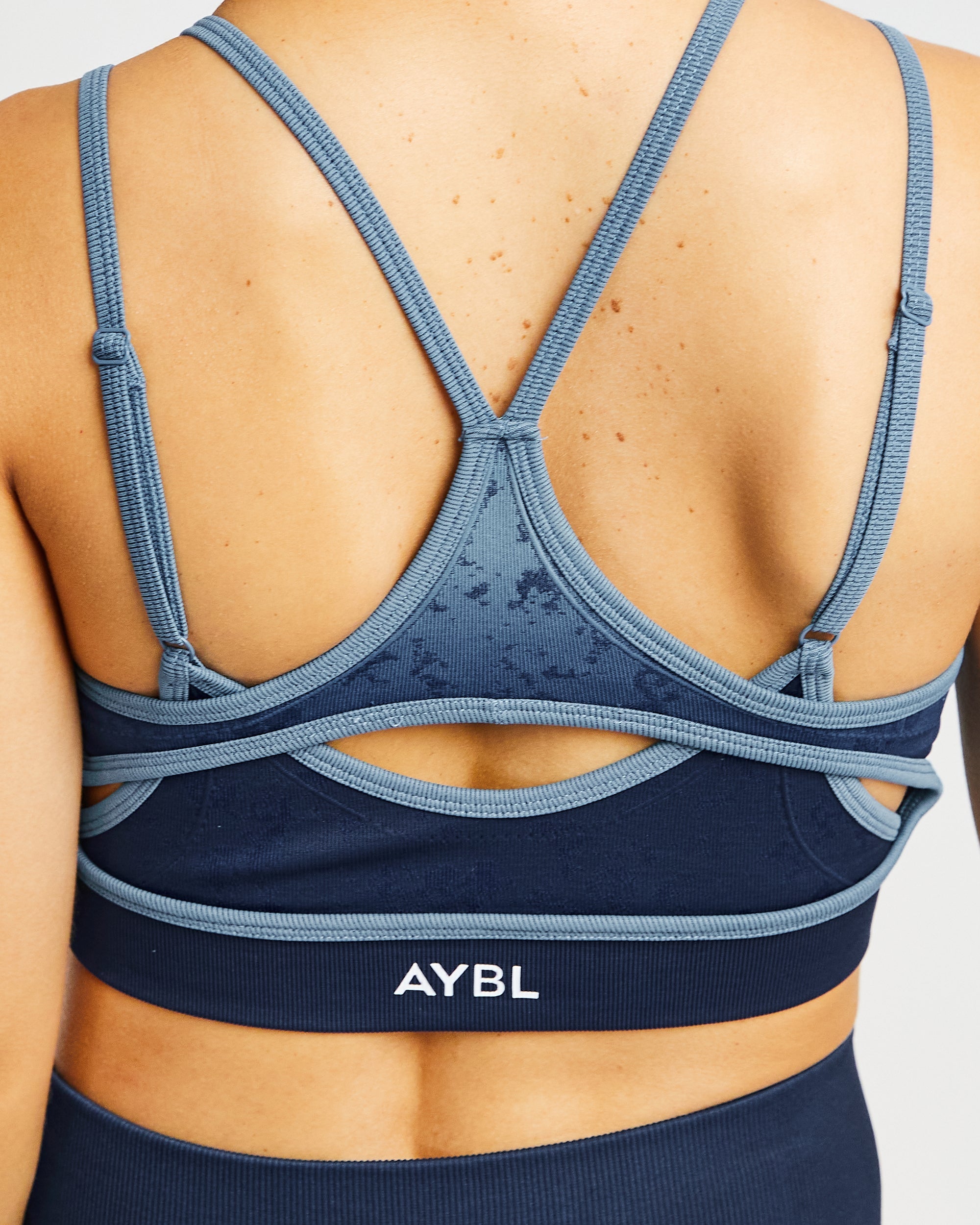Flare Seamless Sports Bra - Blau