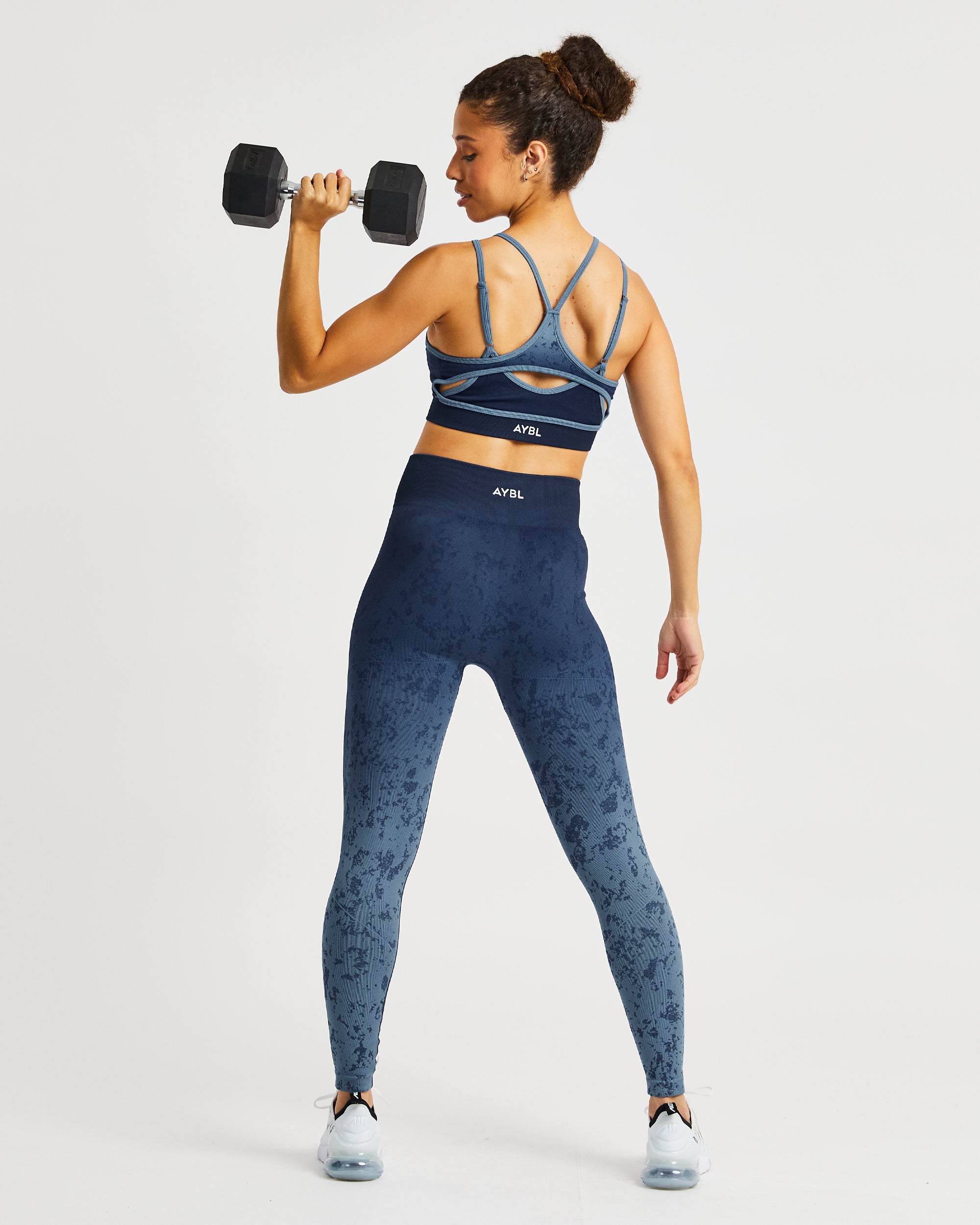 Flare Seamless Sports Bra - Blau