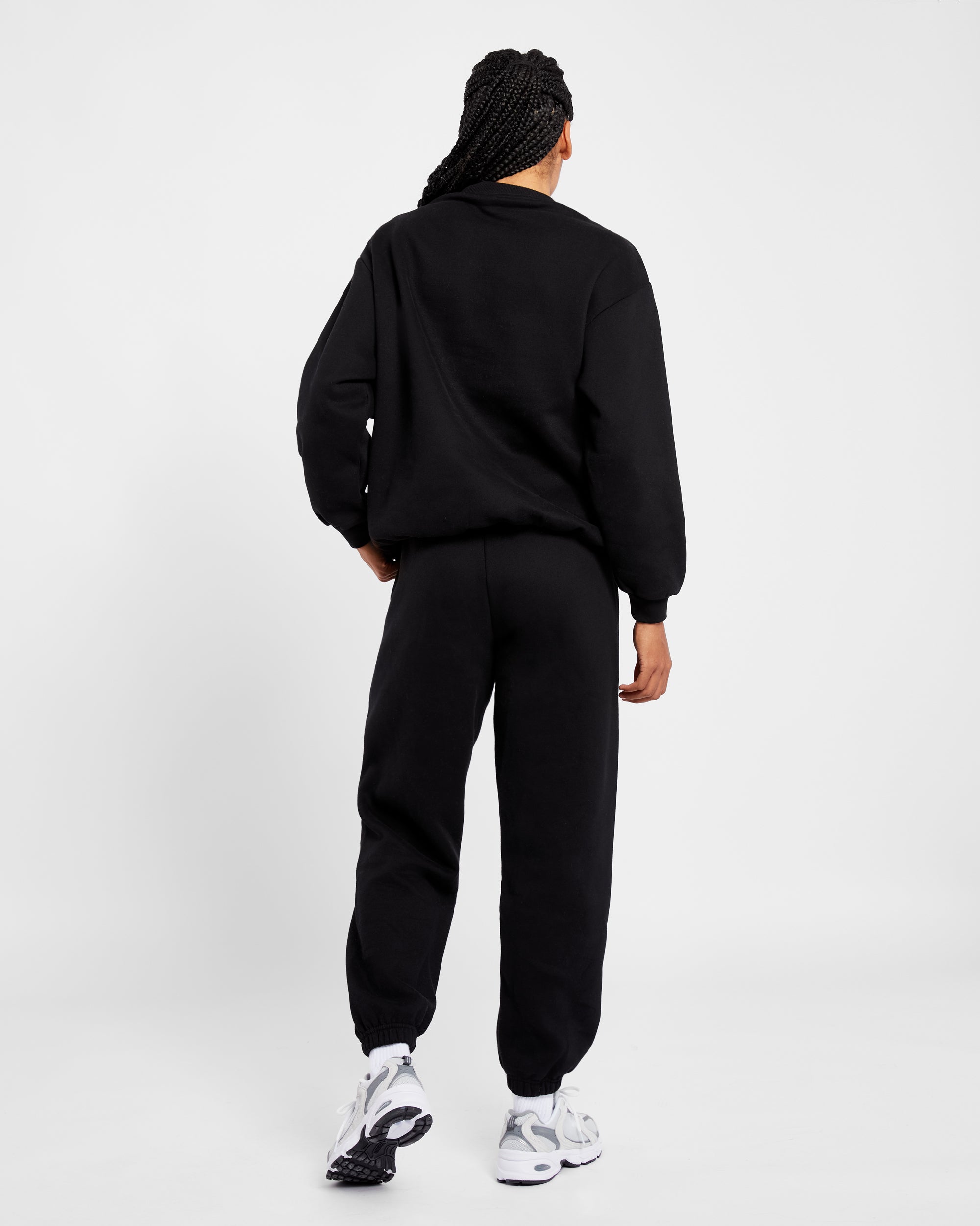 Varsity Oversized Sweatshirt - Schwarz