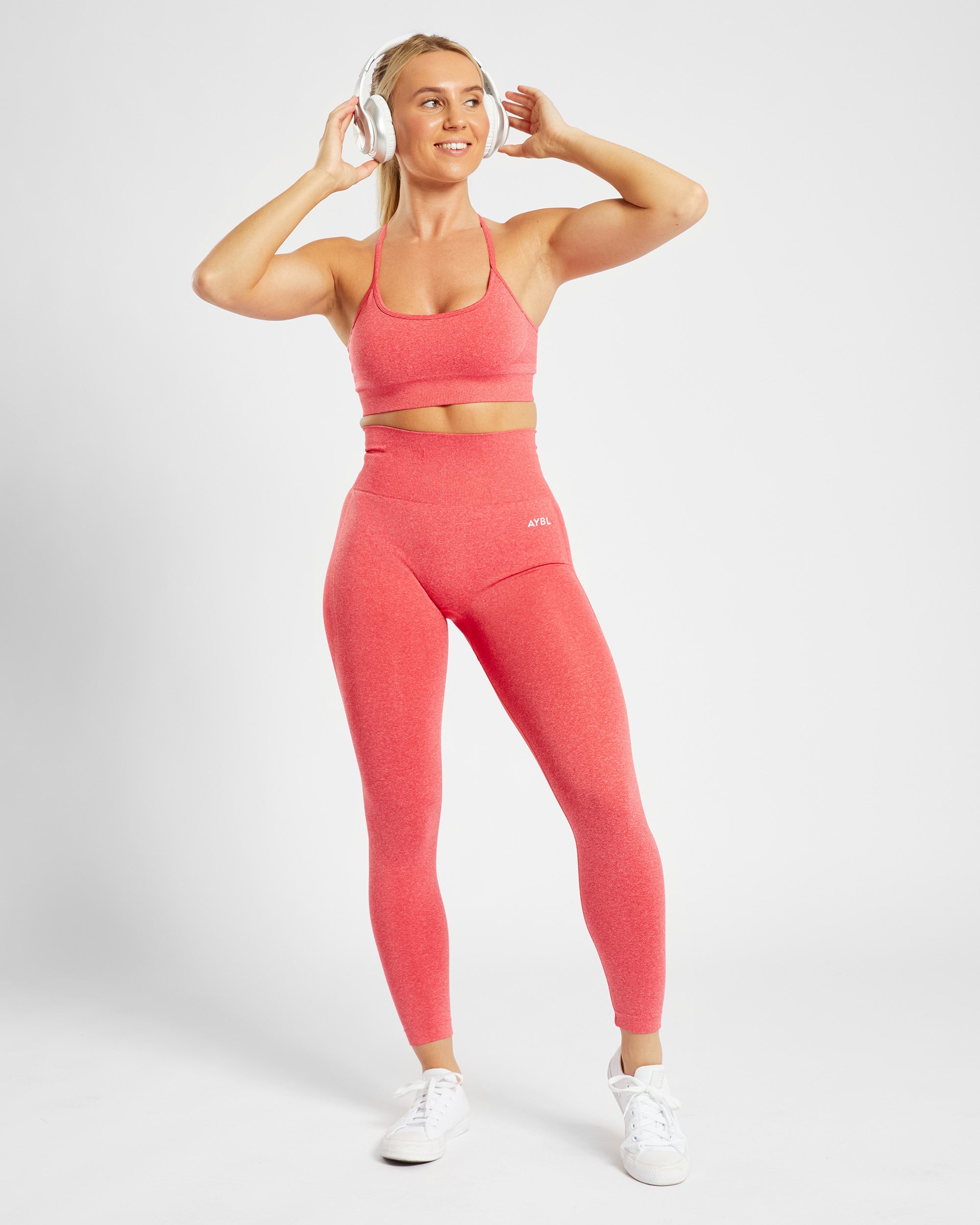 Empower Seamless Leggings - Coral Rot Marl