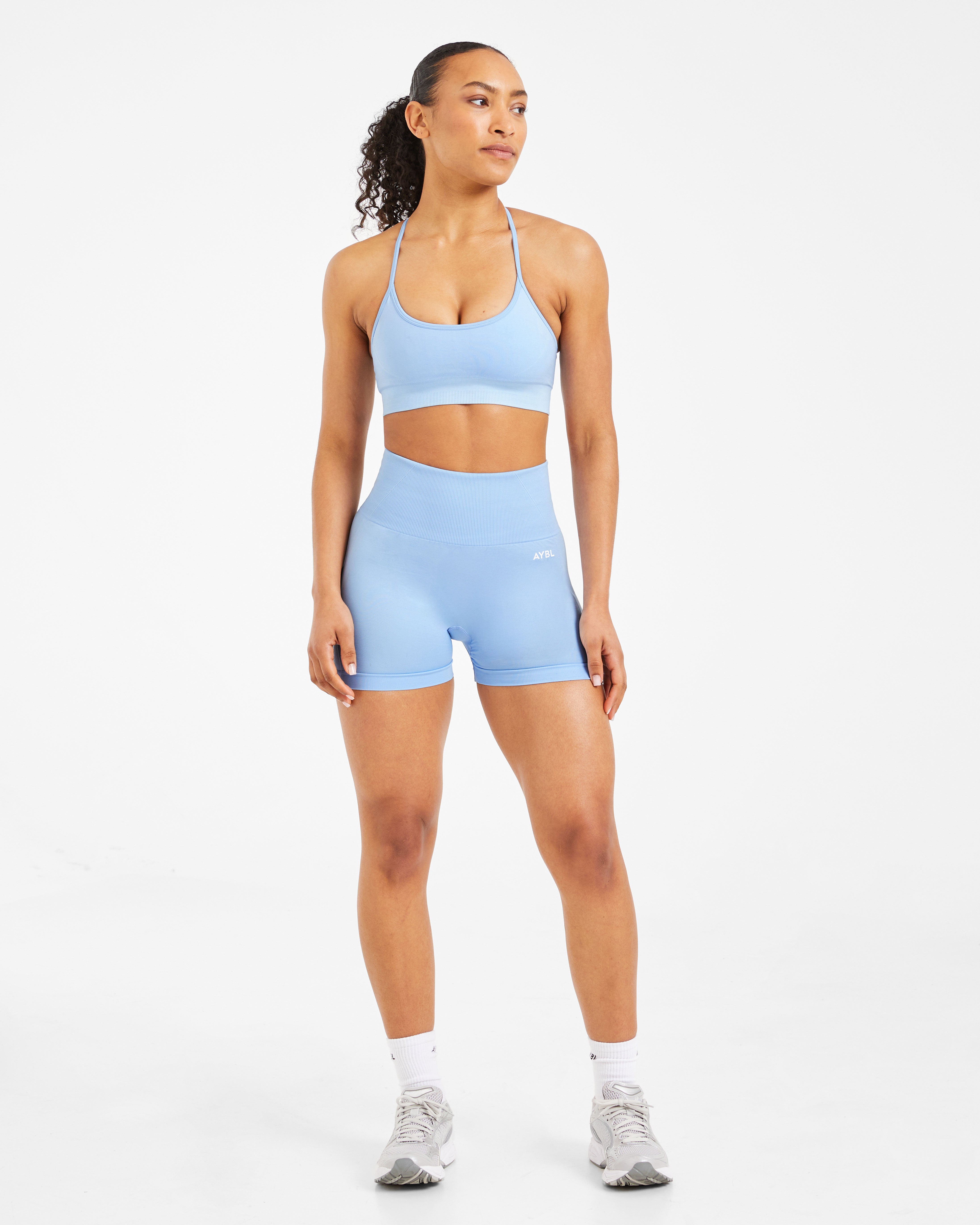 Empower Seamless Shorts - Sky Blau