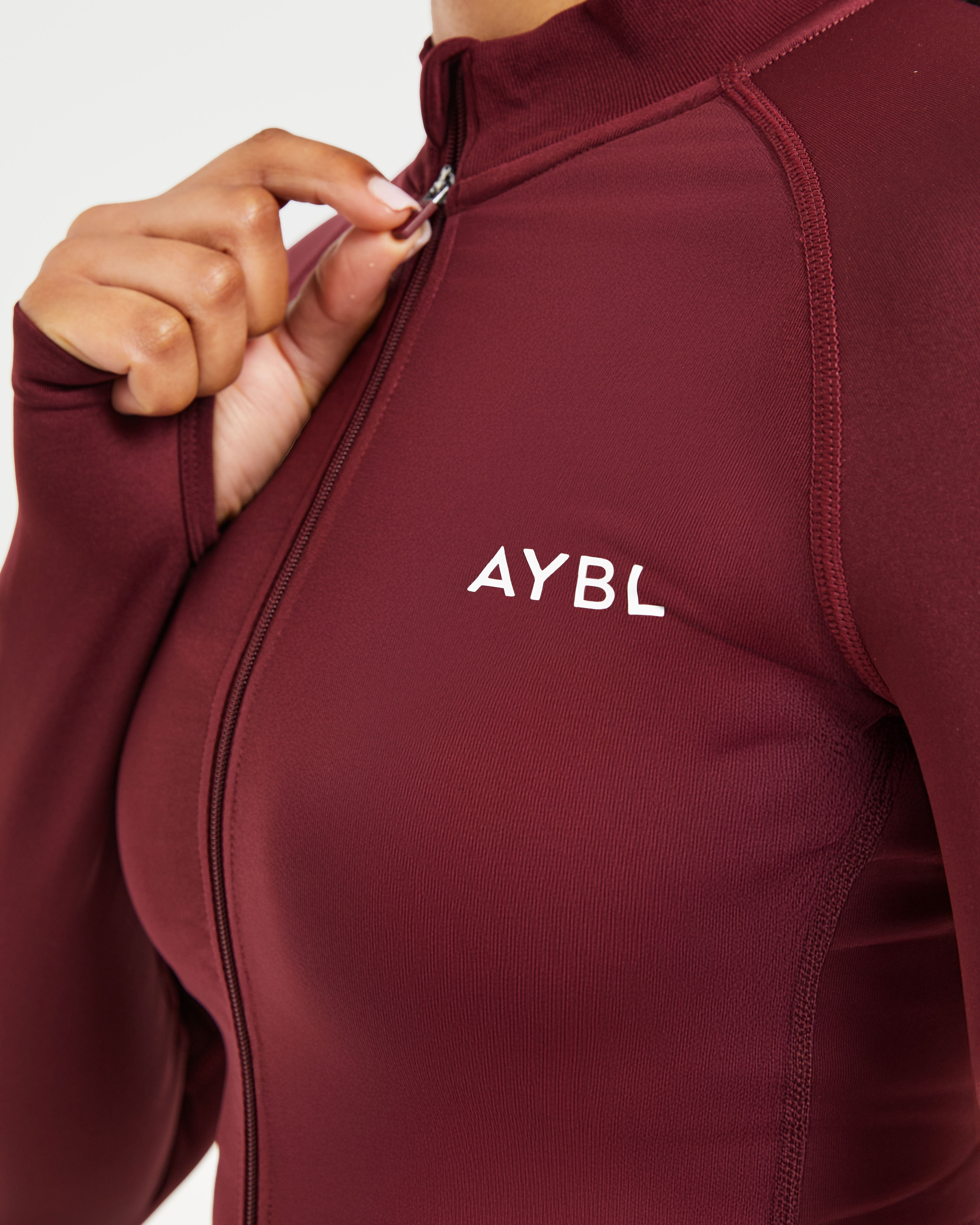 Empower Seamless Full Zip Jacket - Rot Wine