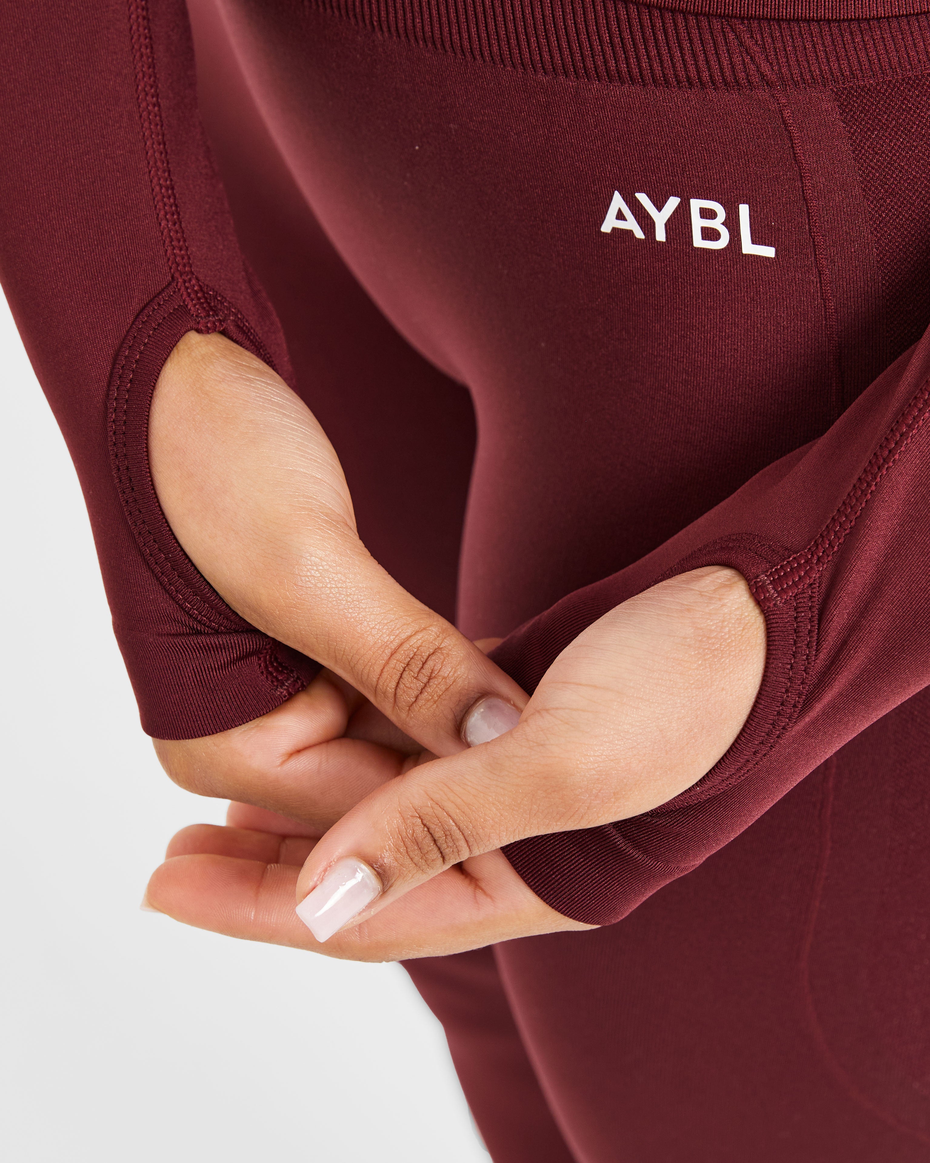 Empower Seamless Full Zip Jacket - Rot Wine