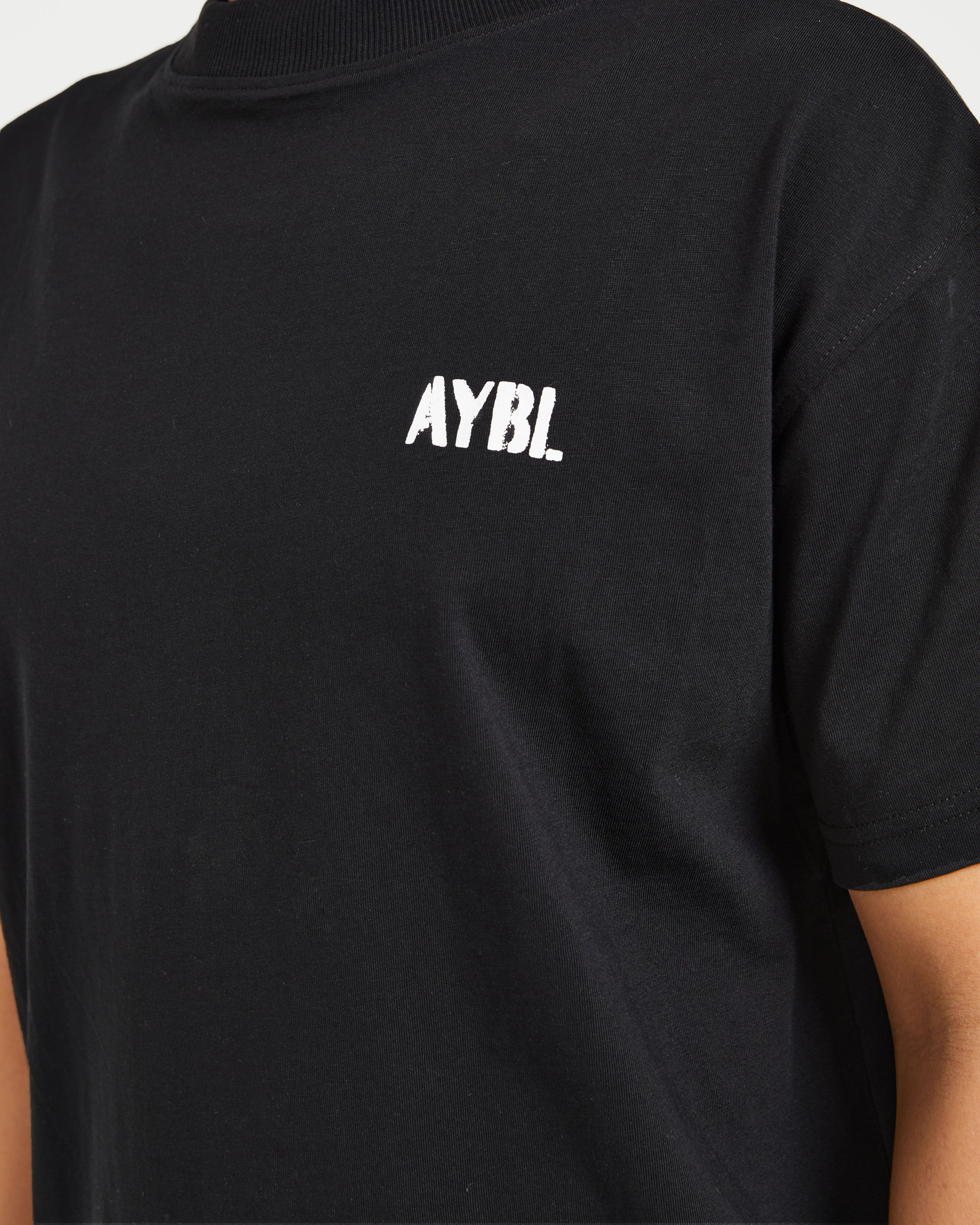 Athletics Strength Club Oversized T Shirt - Schwarz